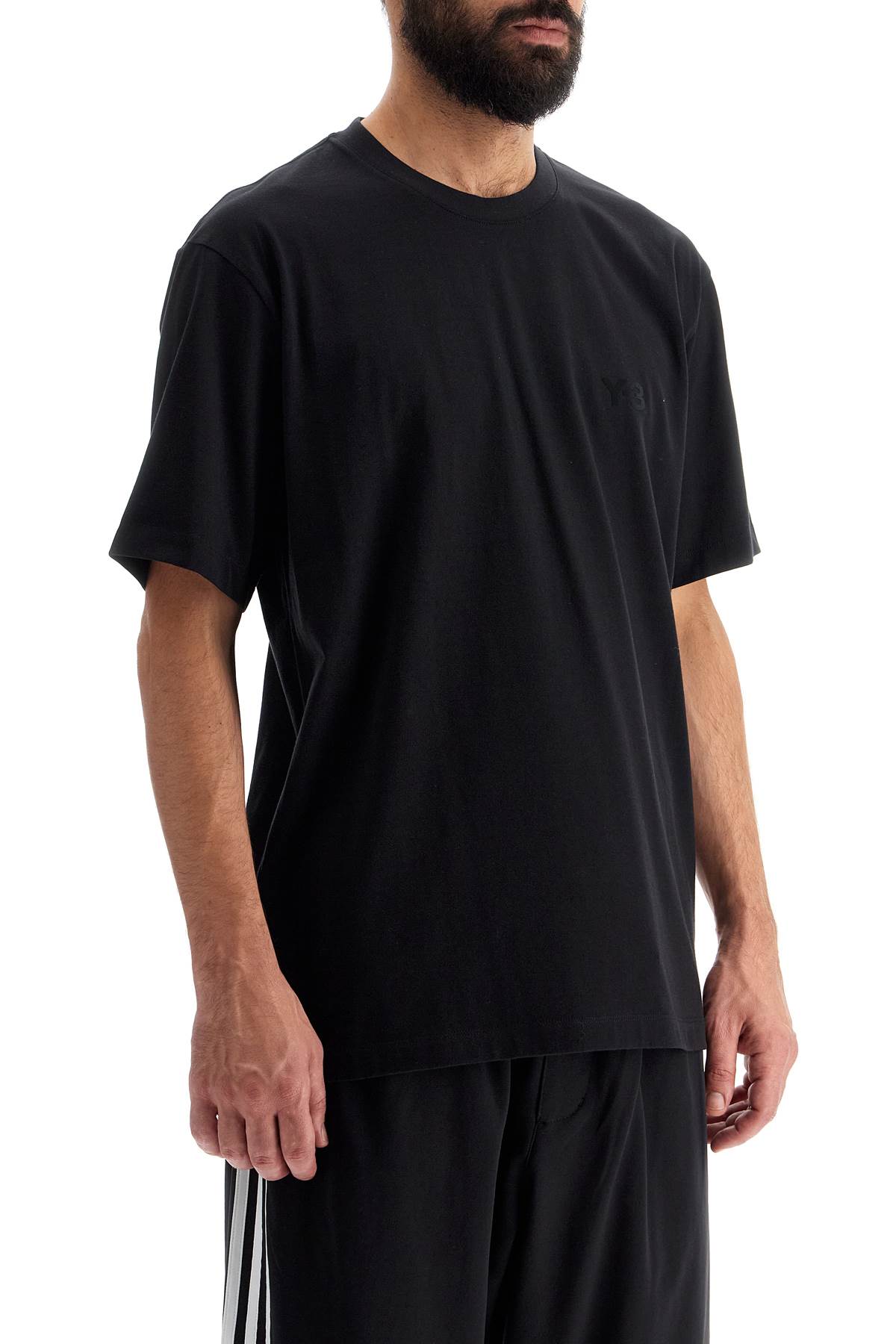 Shop Y-3 Oversized Logo T In Black