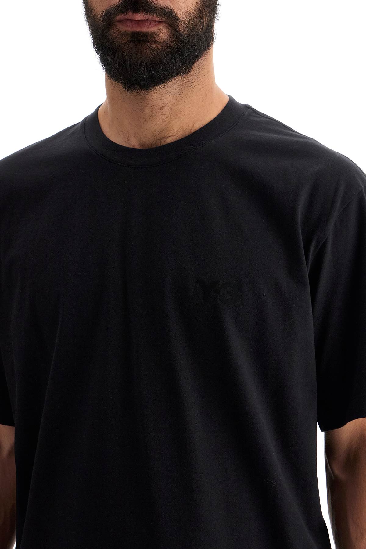 Shop Y-3 Oversized Logo T In Black