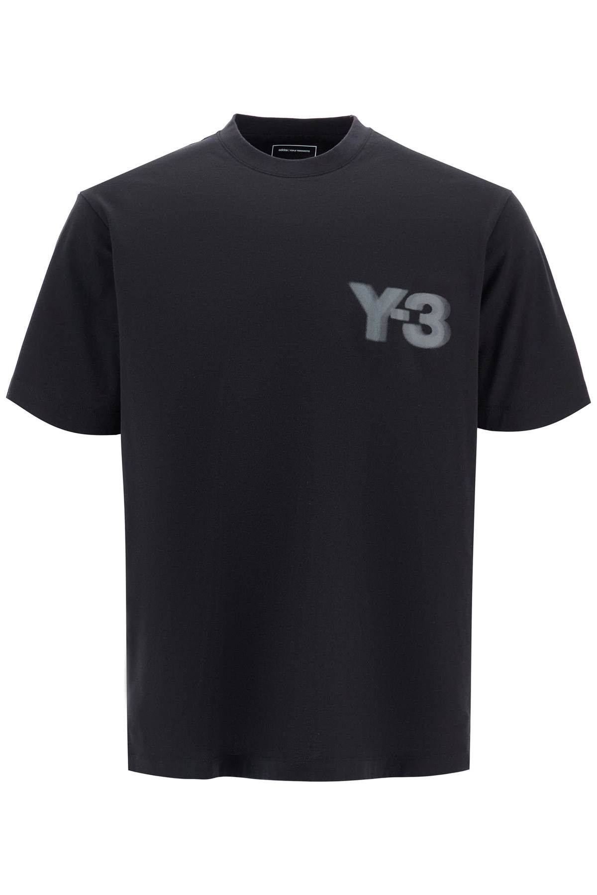 Shop Y-3 Oversized Logo T In Black