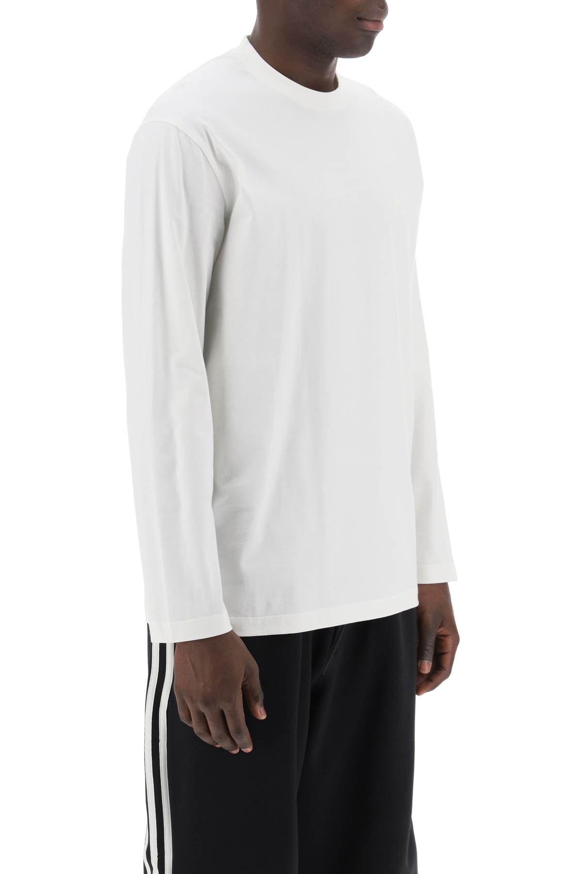 Shop Y-3 Long Sleeve T-shirt In White