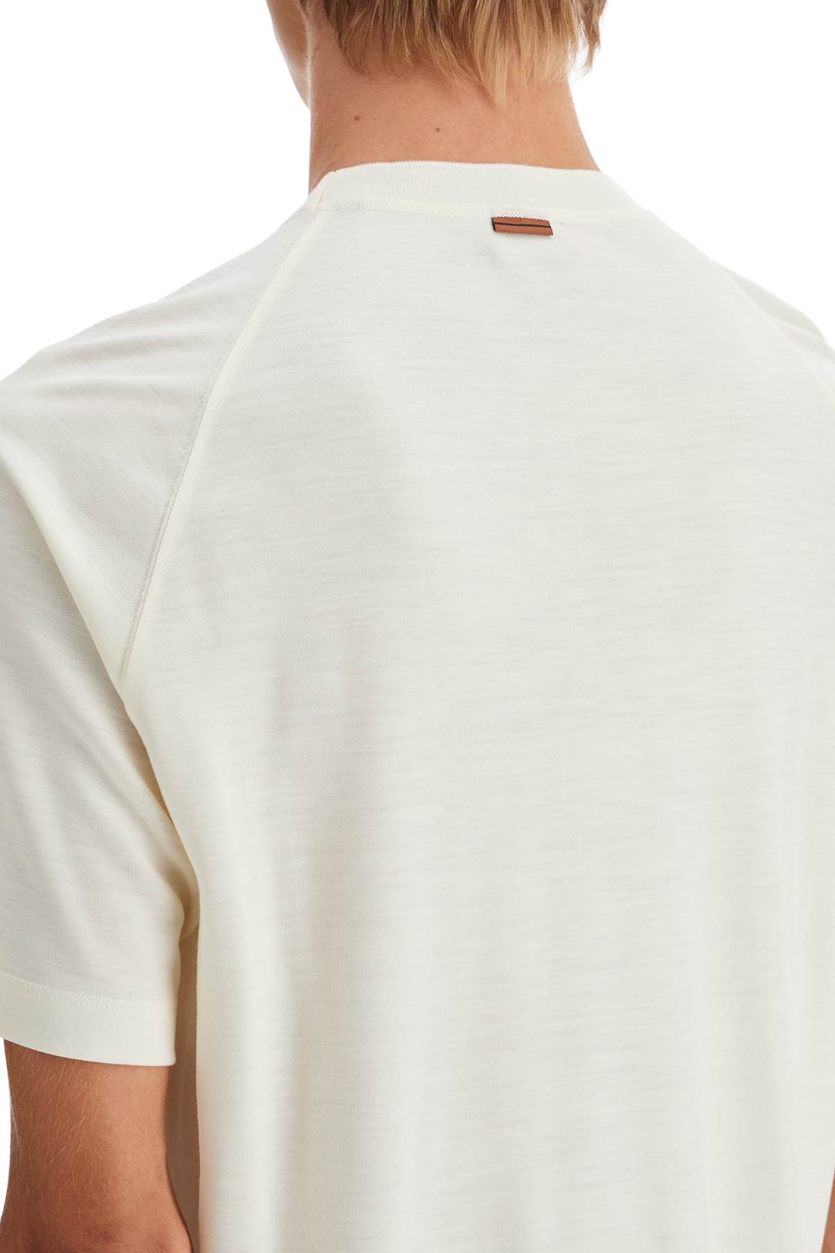 Shop Zegna Wool Jersey T-shirt For Men In White