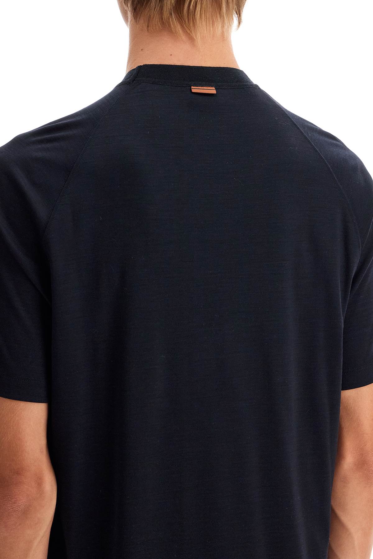 Shop Zegna Wool Jersey T-shirt For Men In Blue