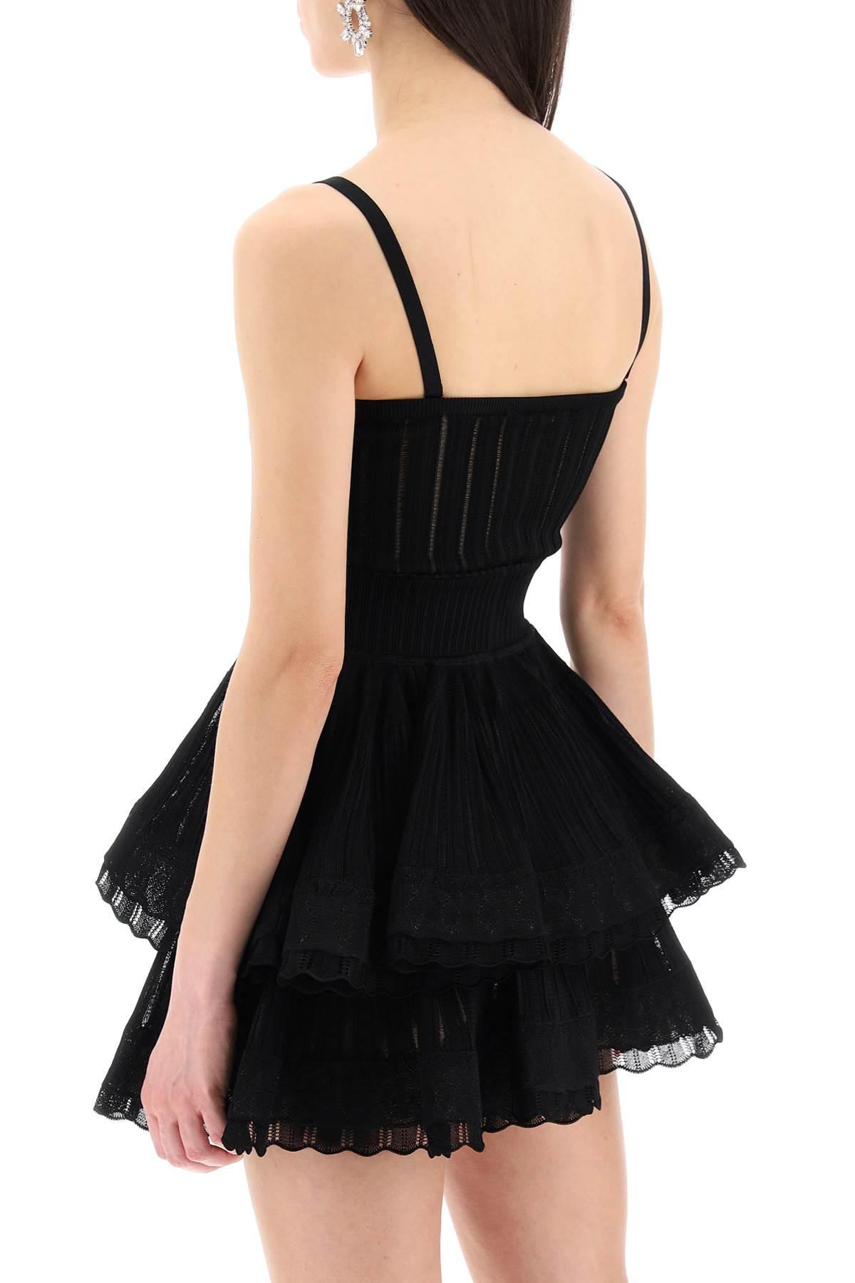 Shop Alaïa "crinoline Knit In Black