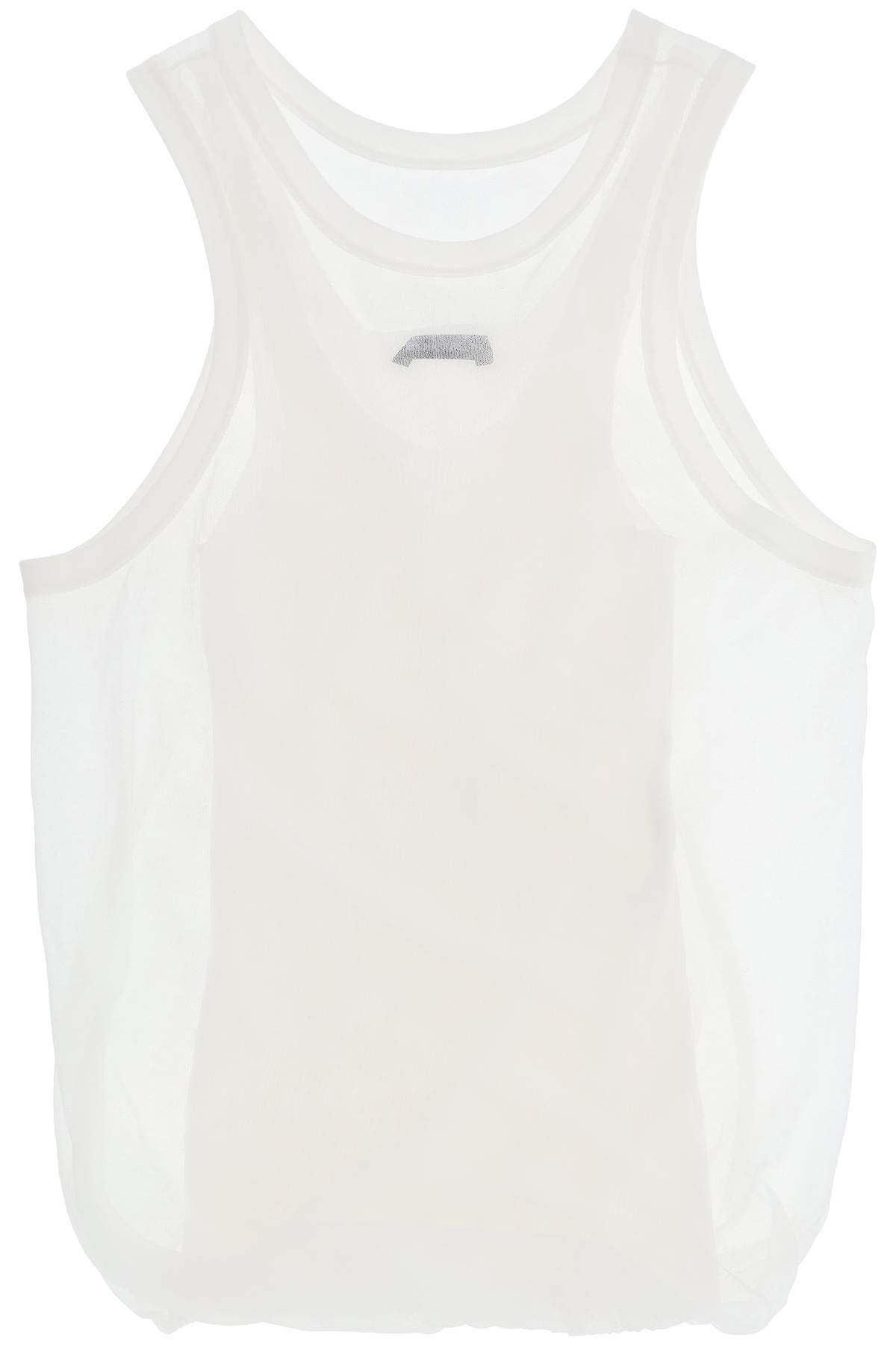 Ann Demeulemeester 'herlinde' Double-layer Tank Top In White