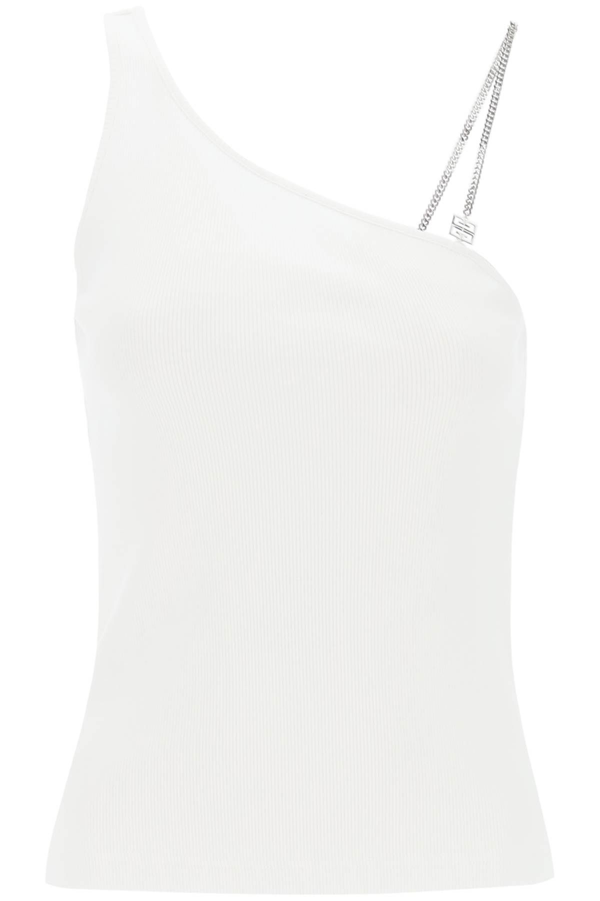 Shop Givenchy 4g Chain Top In White