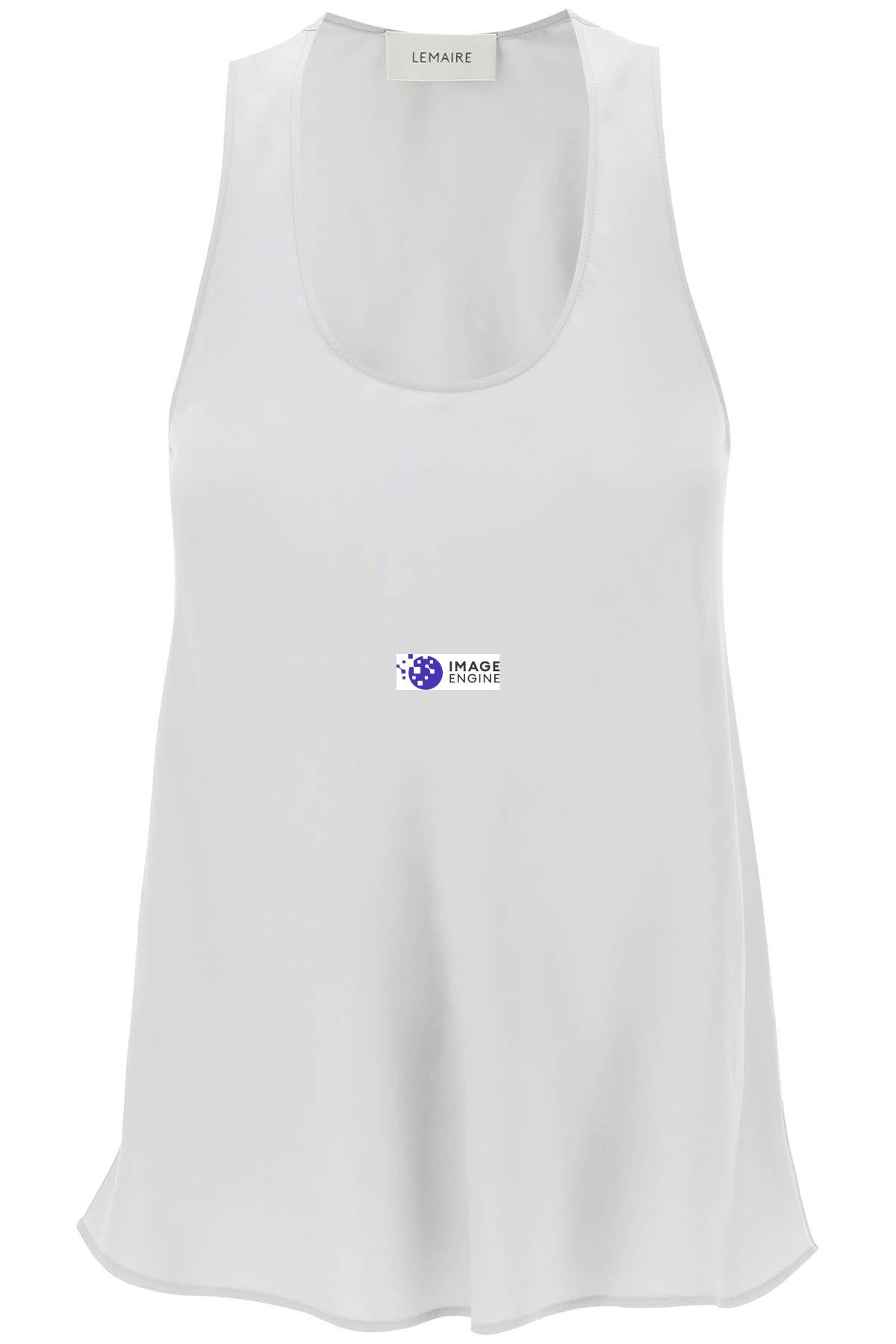 Lemaire Top Smanicato A Taglio Sbieco In Grey