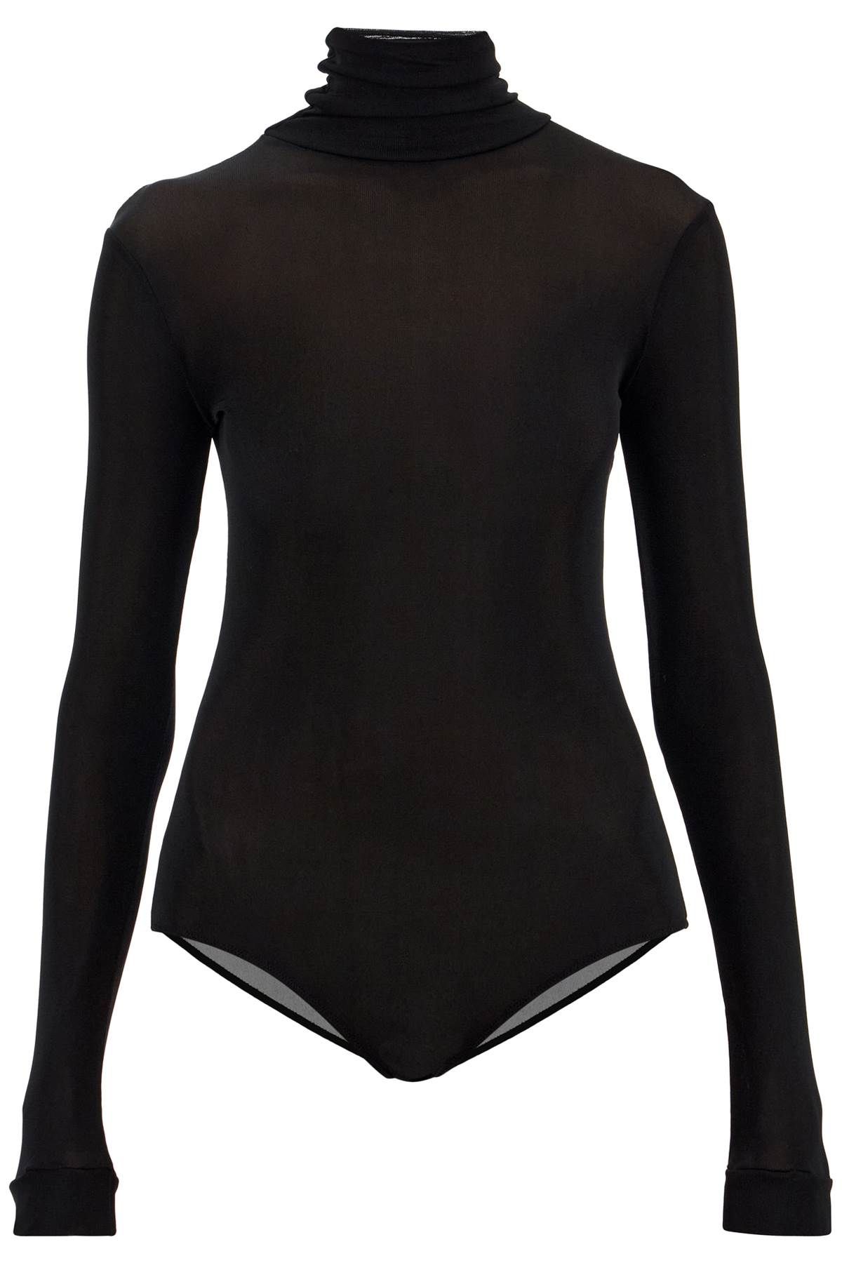 Shop Maison Margiela High-necked Body Suit In Black