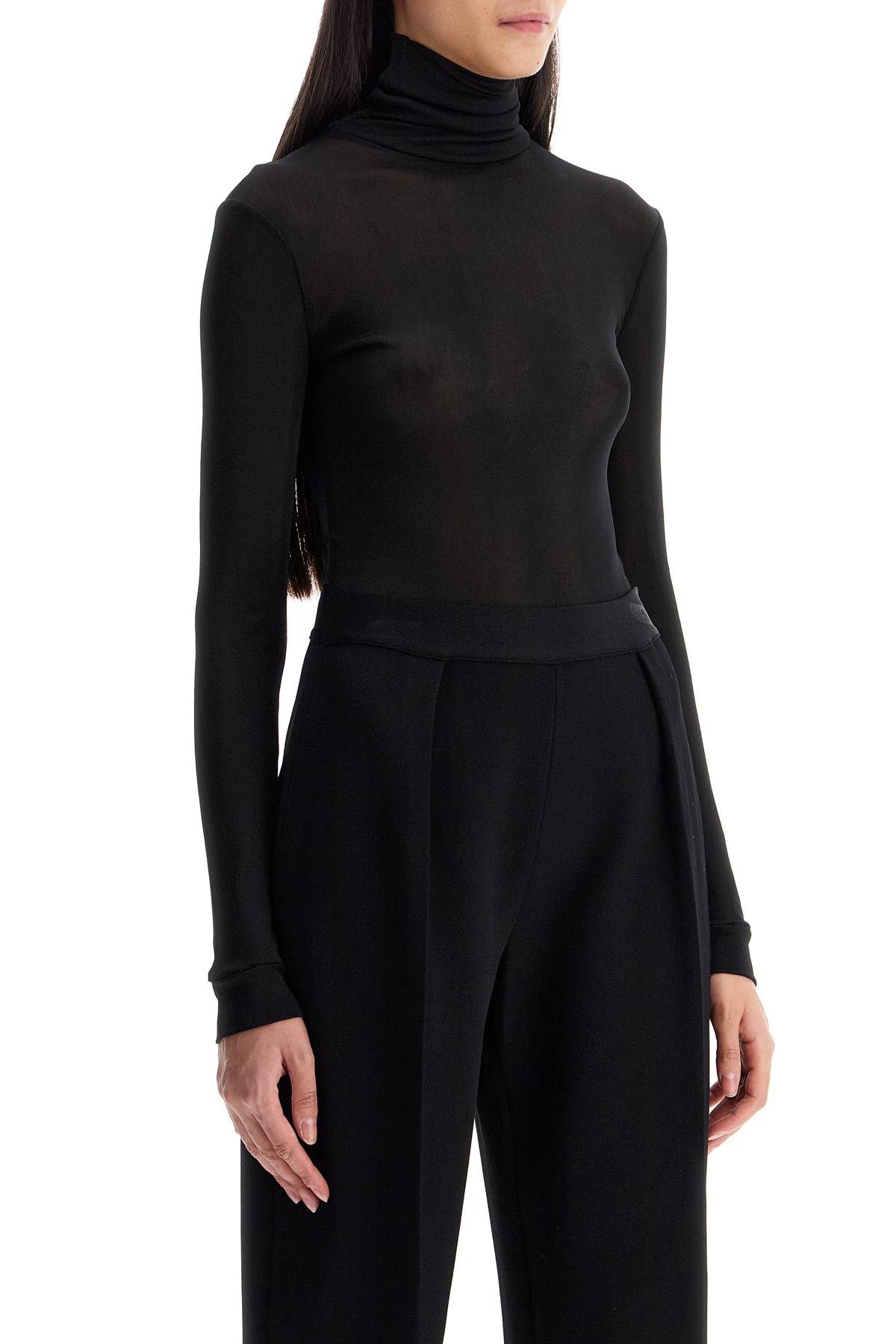 Shop Maison Margiela High-necked Body Suit In Black