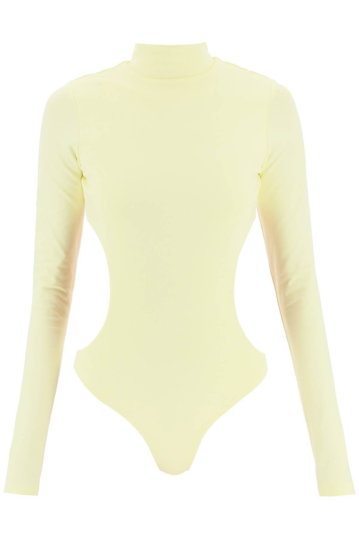Shop Marc Jacobs 'the Cutout Bodysuit' In Yellow