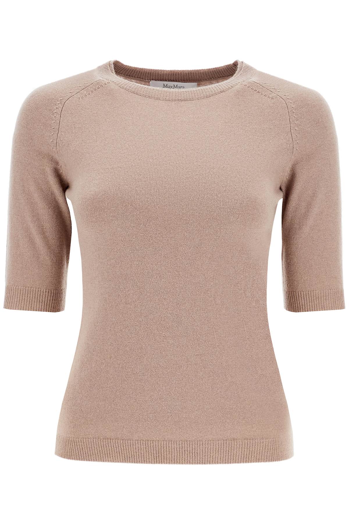 Shop Max Mara 'wool And Cashmere Knit Top 'c In Neutro