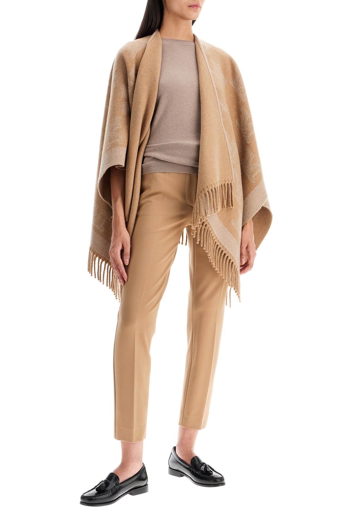 Shop Max Mara 'wool And Cashmere Knit Top 'c In Neutro