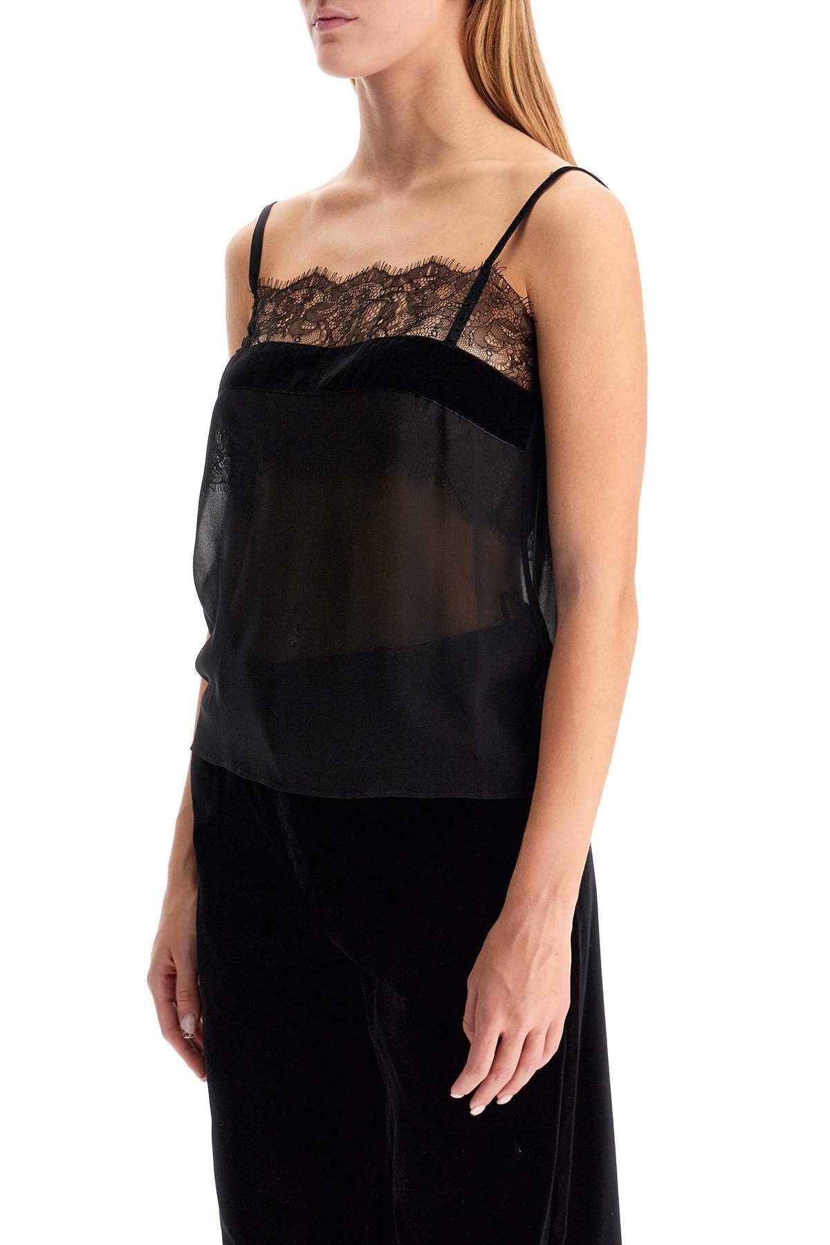 Shop Max Mara 'poland' Top With Ch In Black