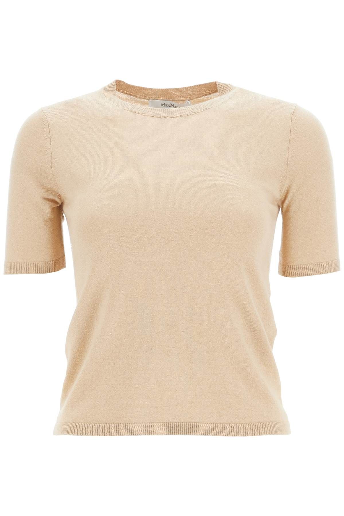 Shop Max Mara Short-sleeved Knit Top 'warren In Pink