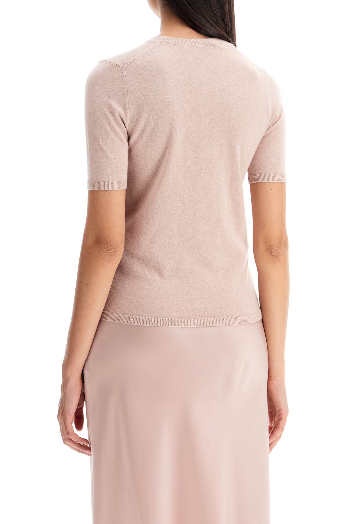 Shop Max Mara Short-sleeved Knit Top 'warren In Pink