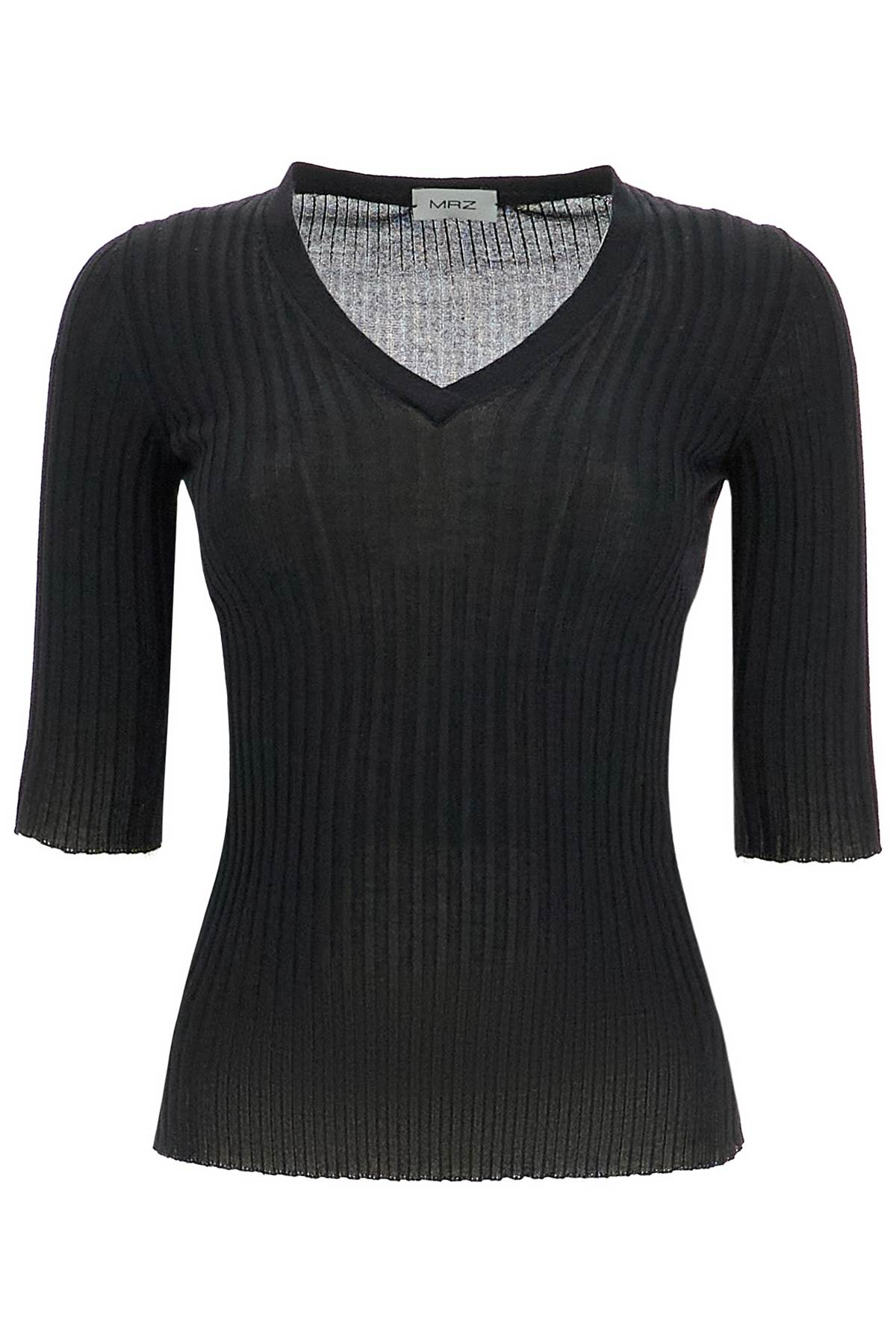 Shop Mrz Cashmere And Silk Top Set In Black