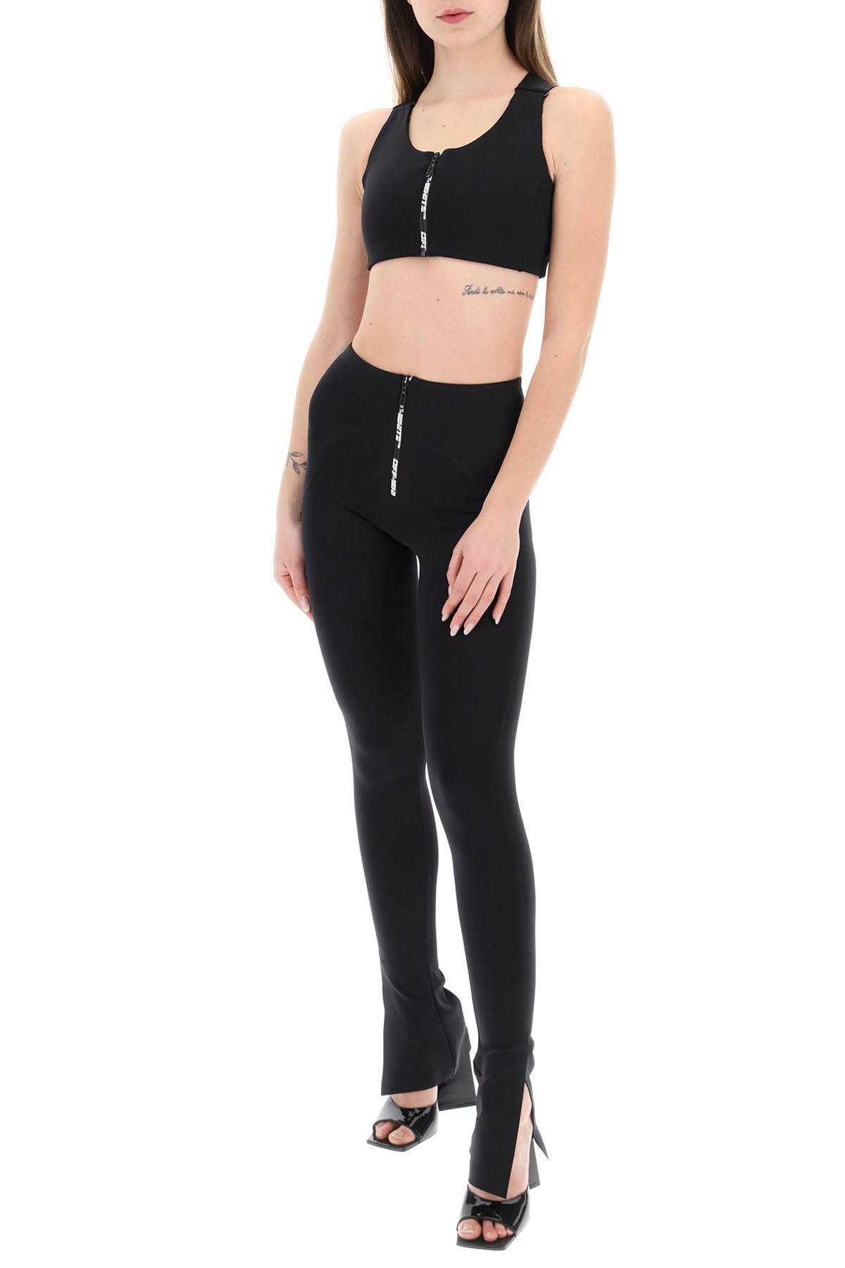 Shop Off-white Sporty Crop Top In Black