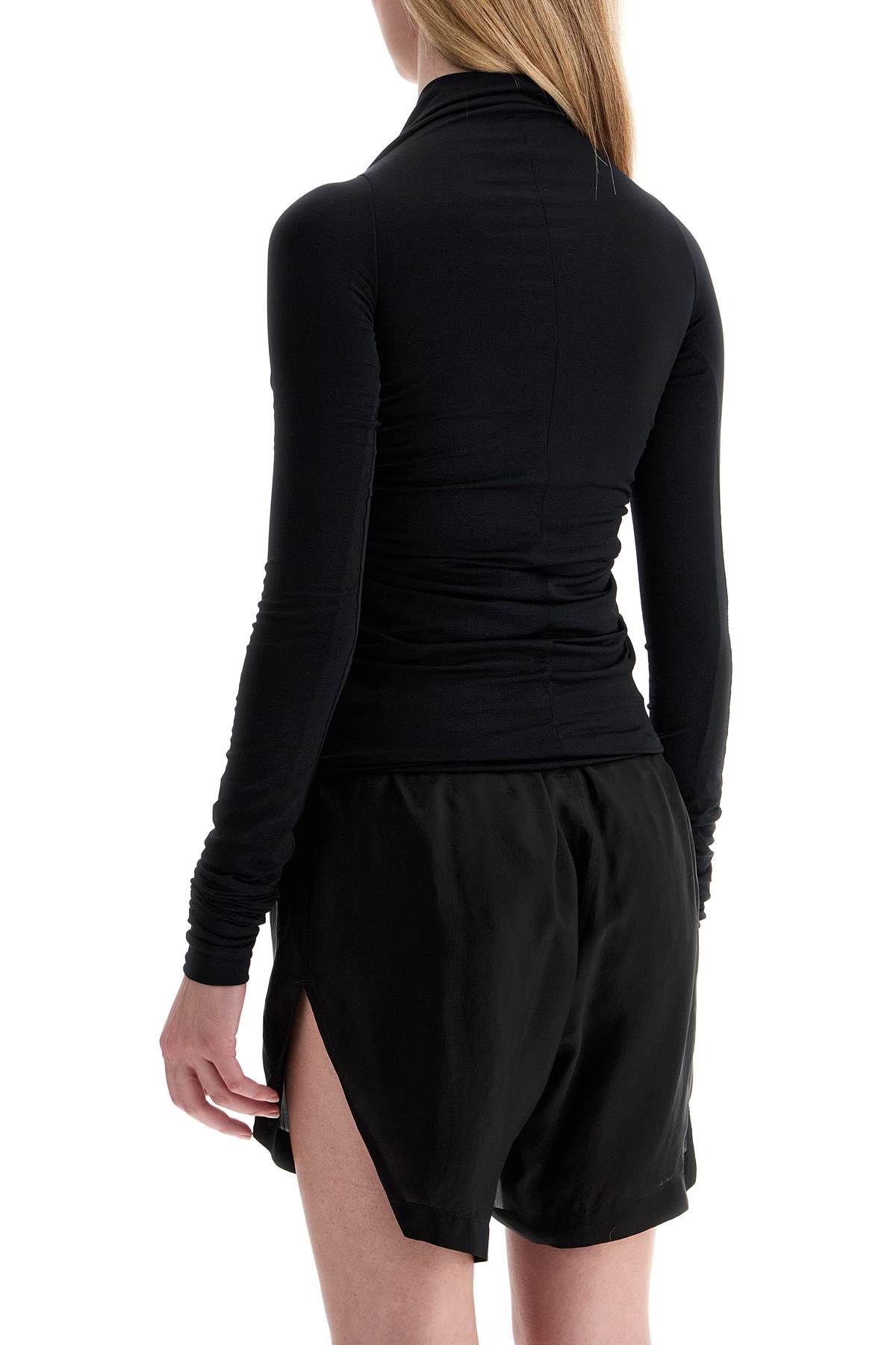 Shop Rick Owens Ed Long Sleeve Top In Black