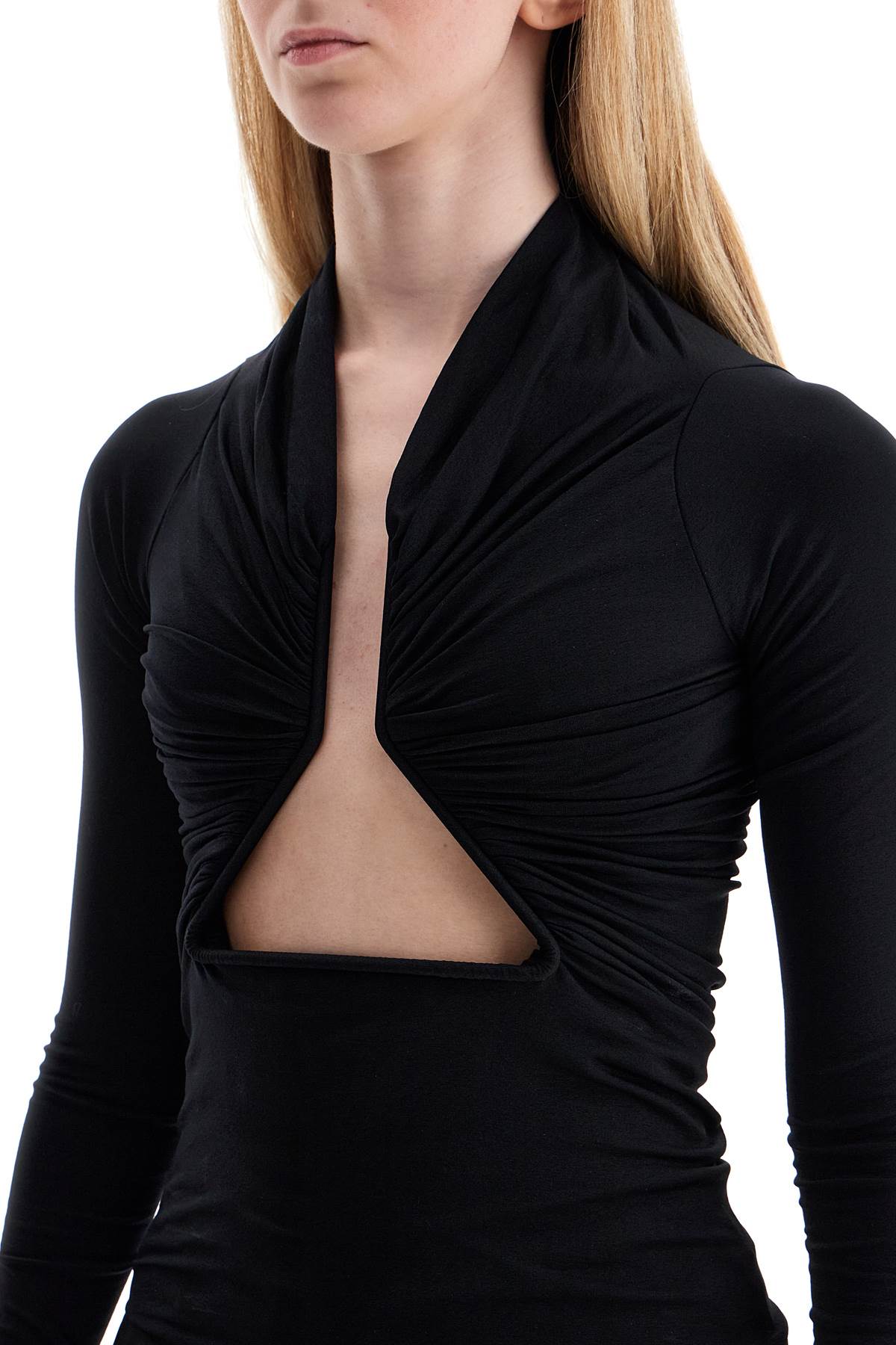 Shop Rick Owens Ed Long Sleeve Top In Black