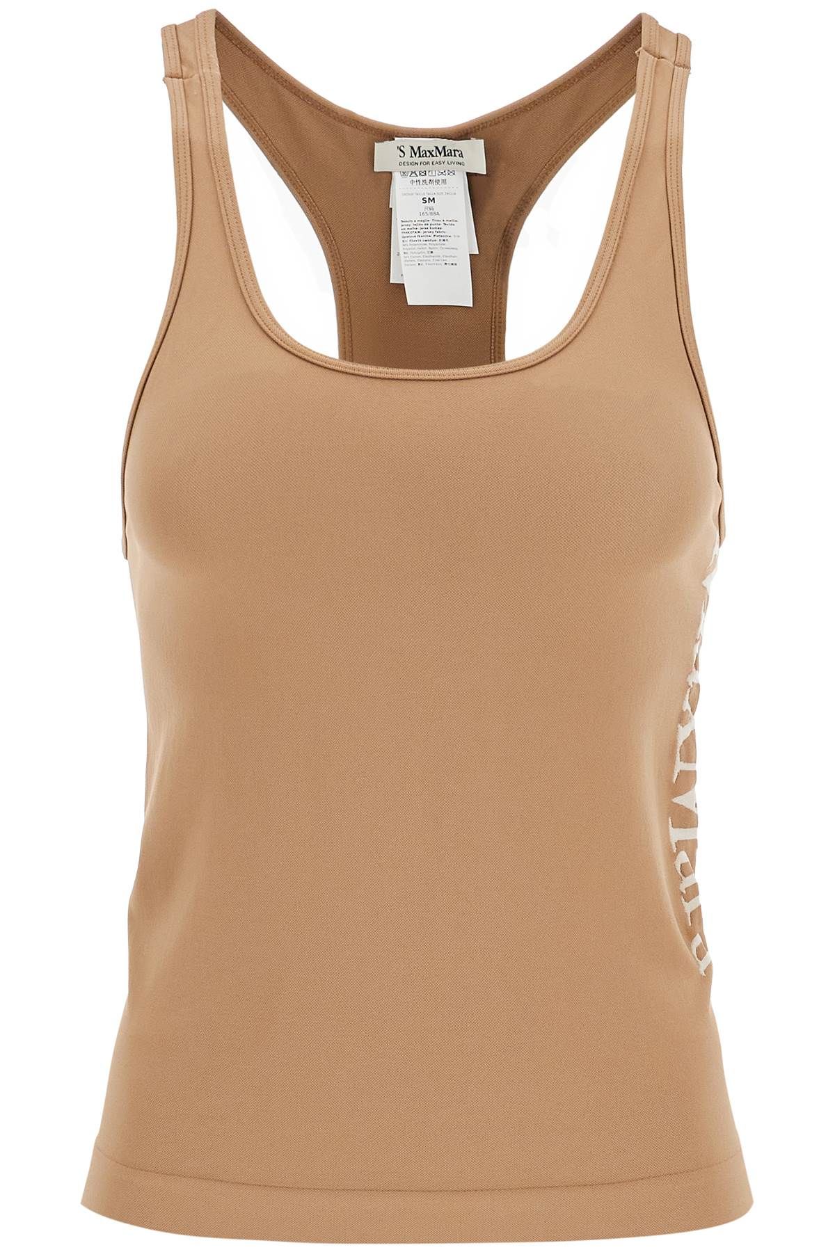 Shop 's Max Mara 'fortuna' Sleeveless Top With In Beige