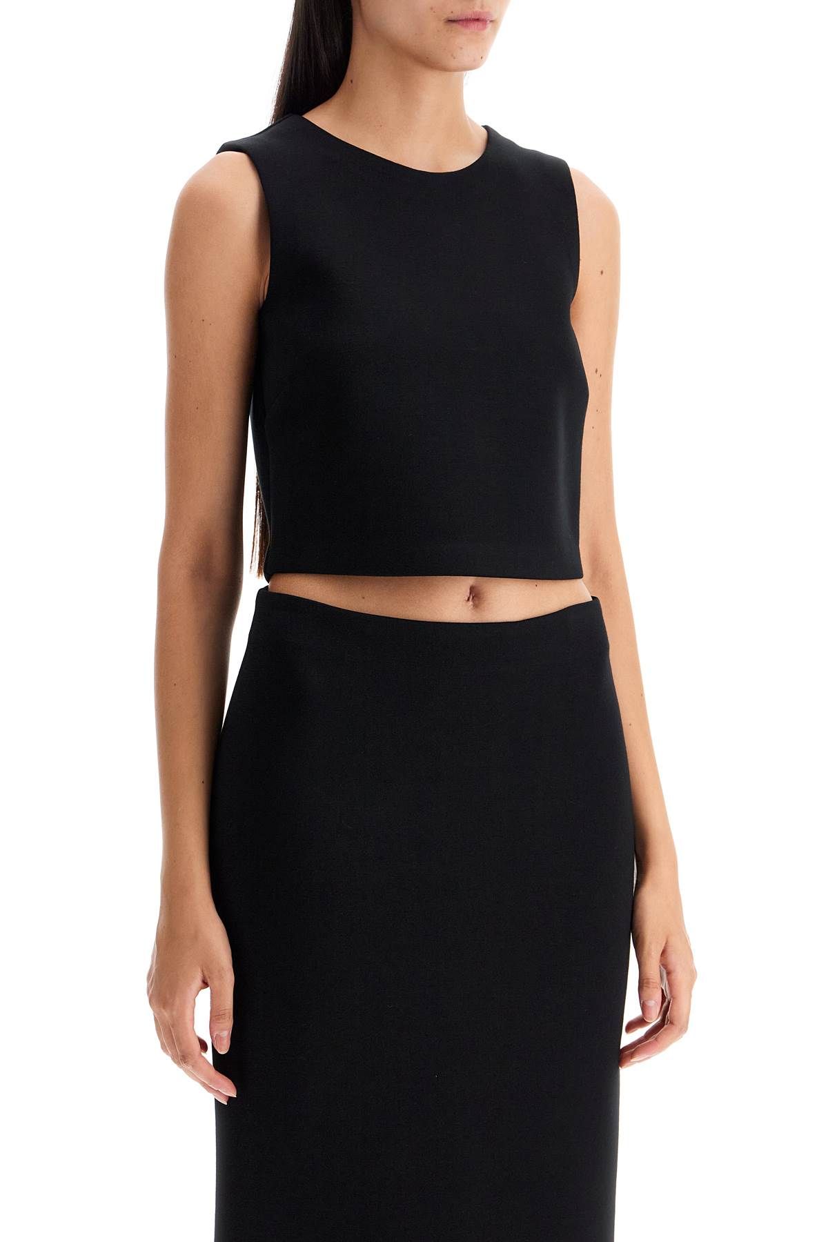 Shop 's Max Mara 'dazzy' Jersey Scuba Crop In Black