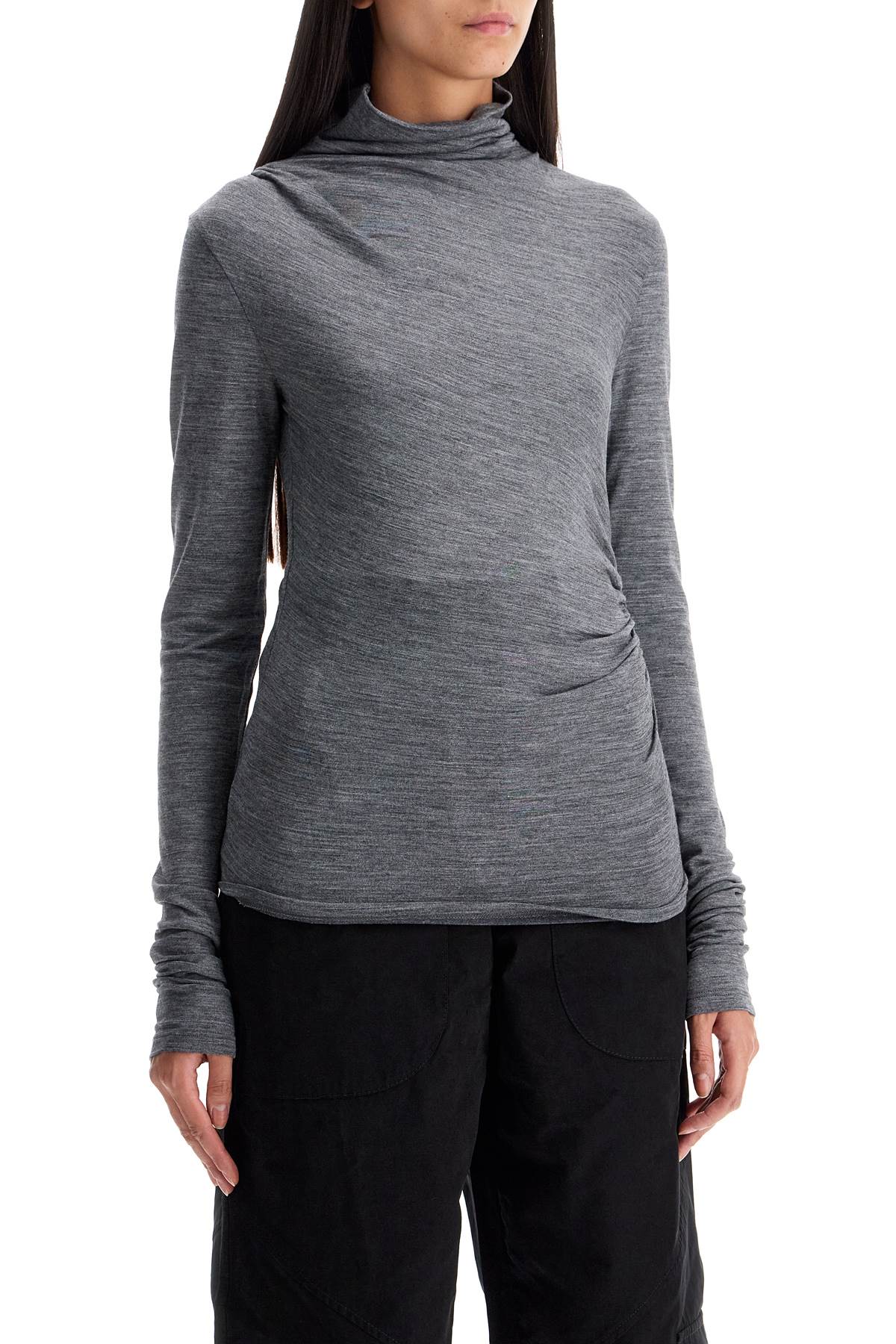 Shop The Andamane 'oleandra Jersey Top In Grey