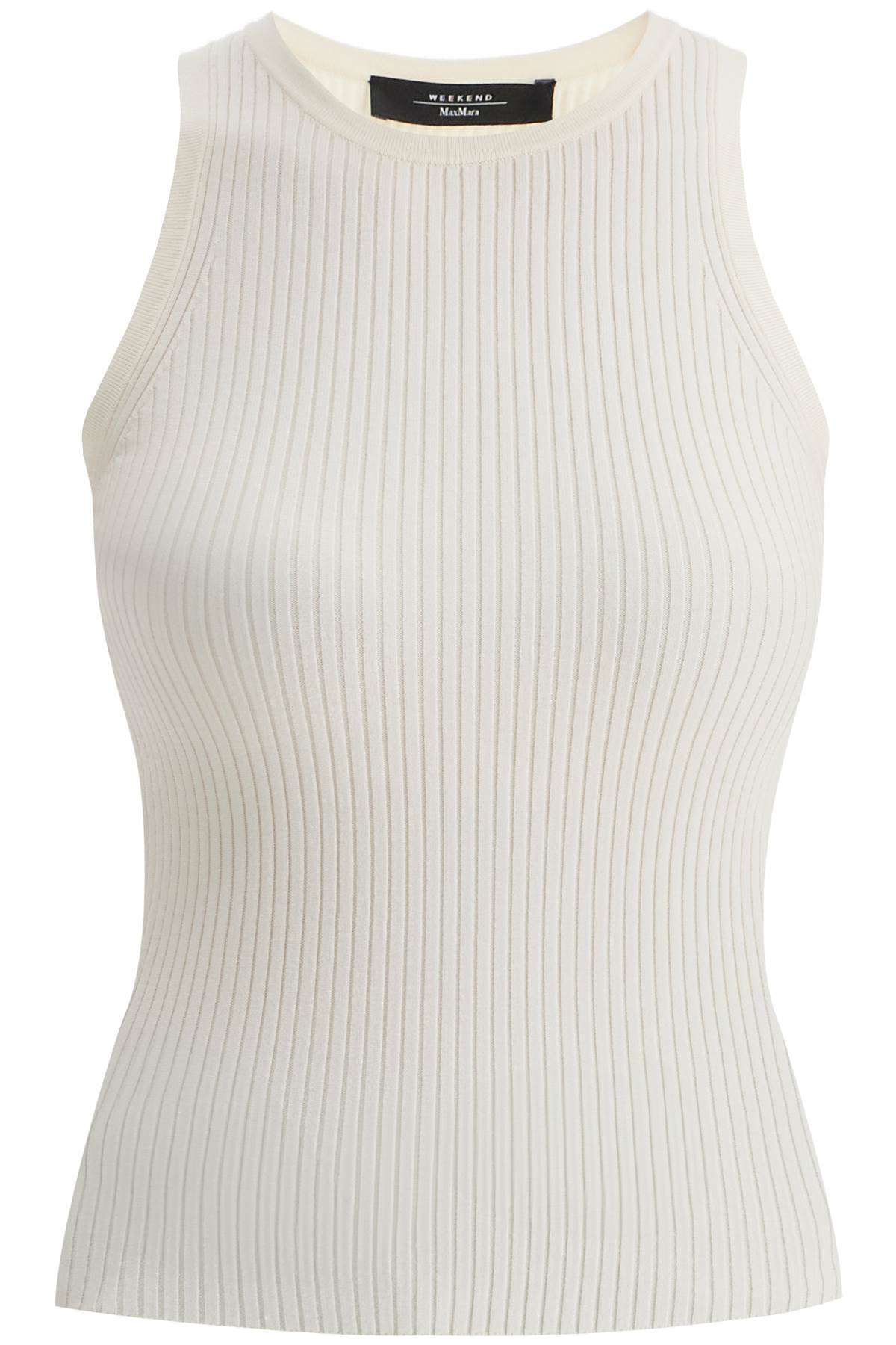 Shop Weekend Max Mara 'ribbed Top Olimpo In In Black