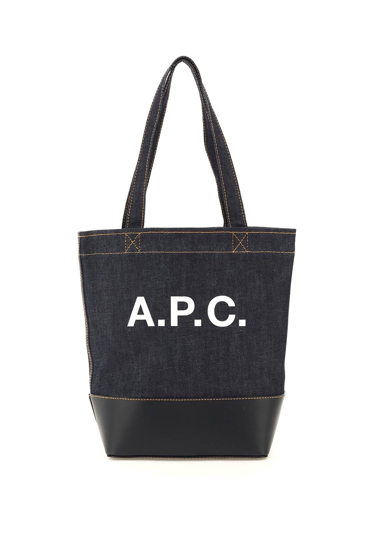 A. P.C. axel small denim tote bag