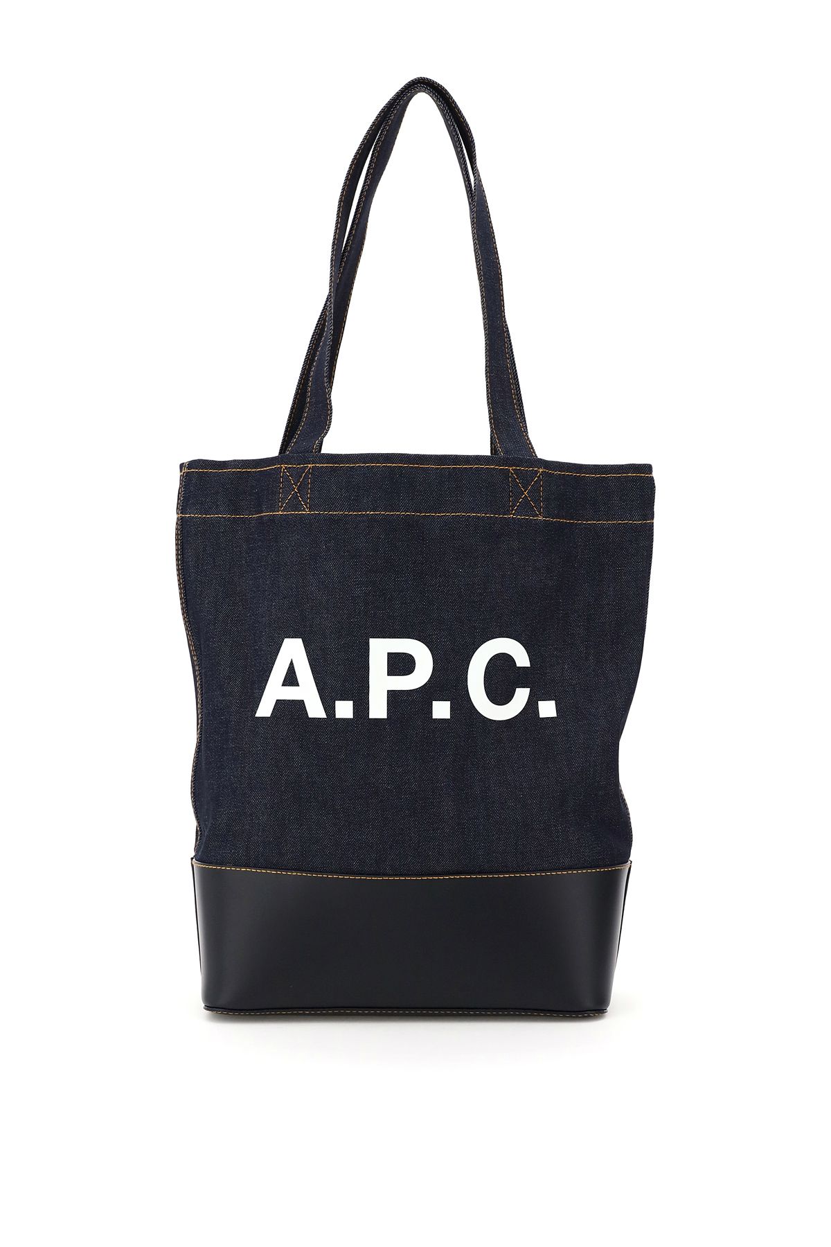 Shop Apc Axel Denim Tote Bag In Blue