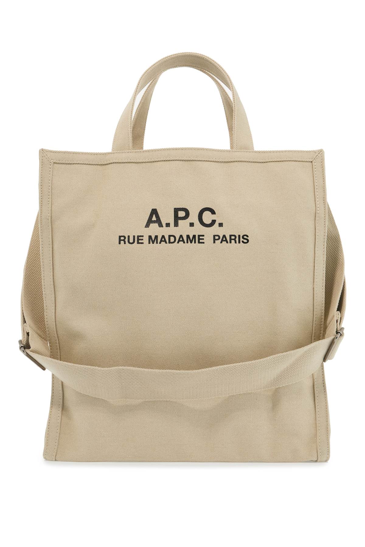 Shop Apc Récupération Canvas Shopping Bag In Beige