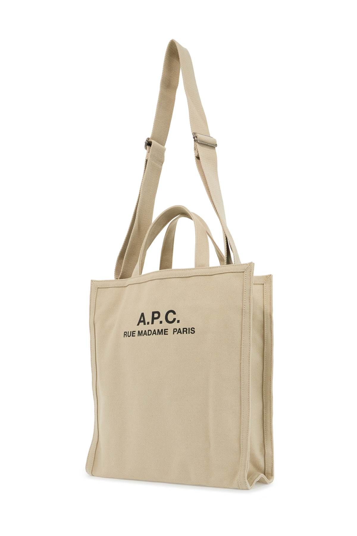 Shop Apc Récupération Canvas Shopping Bag In Beige