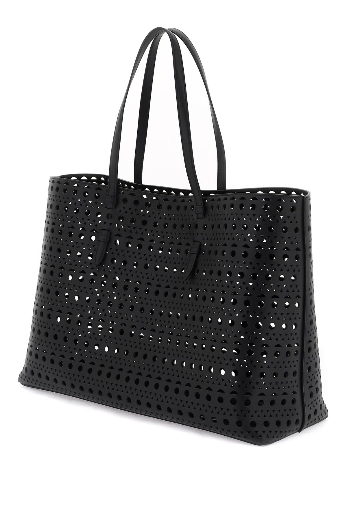 Shop Alaïa Tote Bag Mina In Black