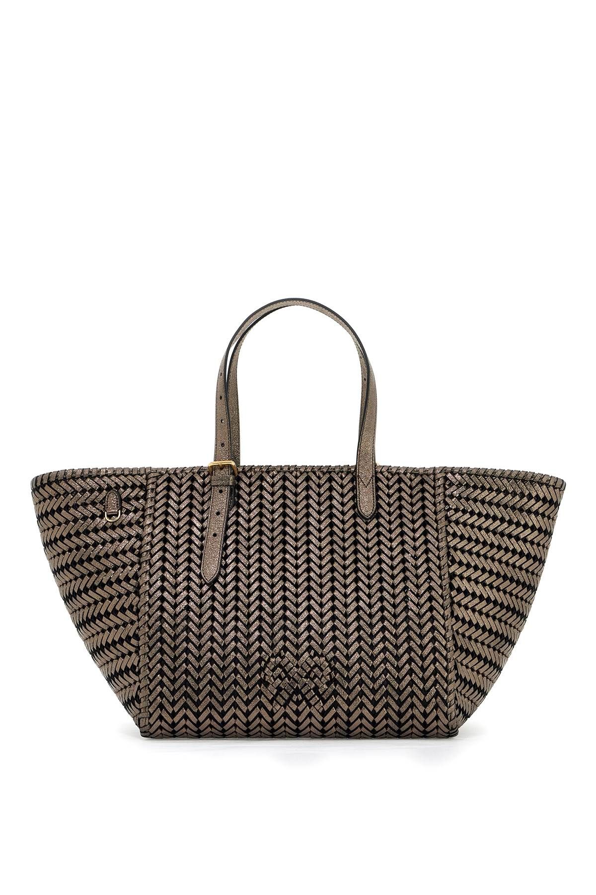 Shop Anya Hindmarch Neeson Square Tote In Grey