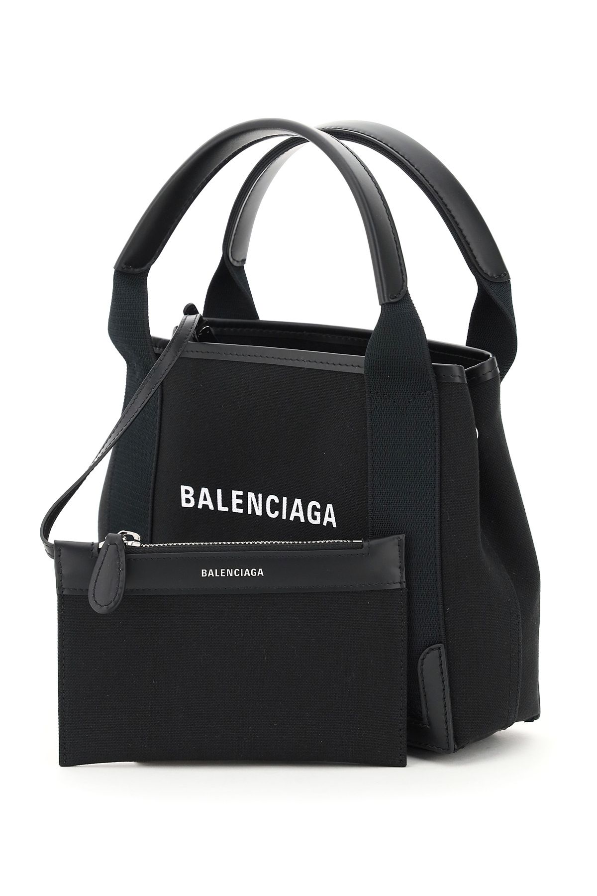 Shop Balenciaga Cabas S Tote Bag In Black