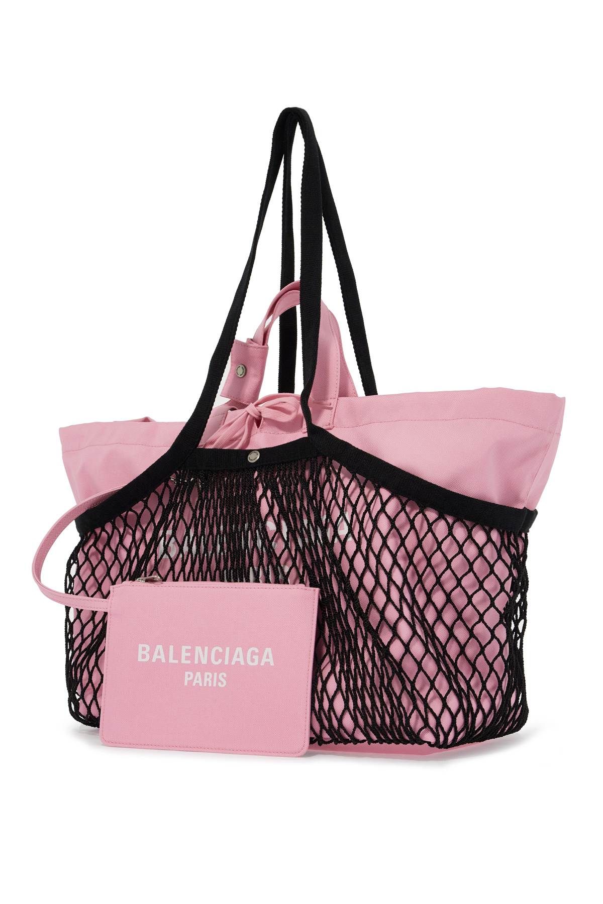 Shop Balenciaga 24/7 Medium Canvas Tote Bag In Pink