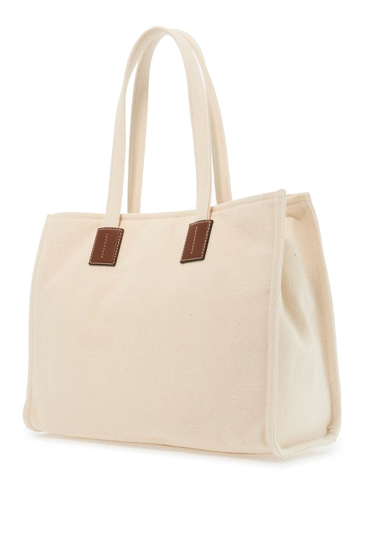 Shop Bally East/west Akelei Canvas Tote In Neutro