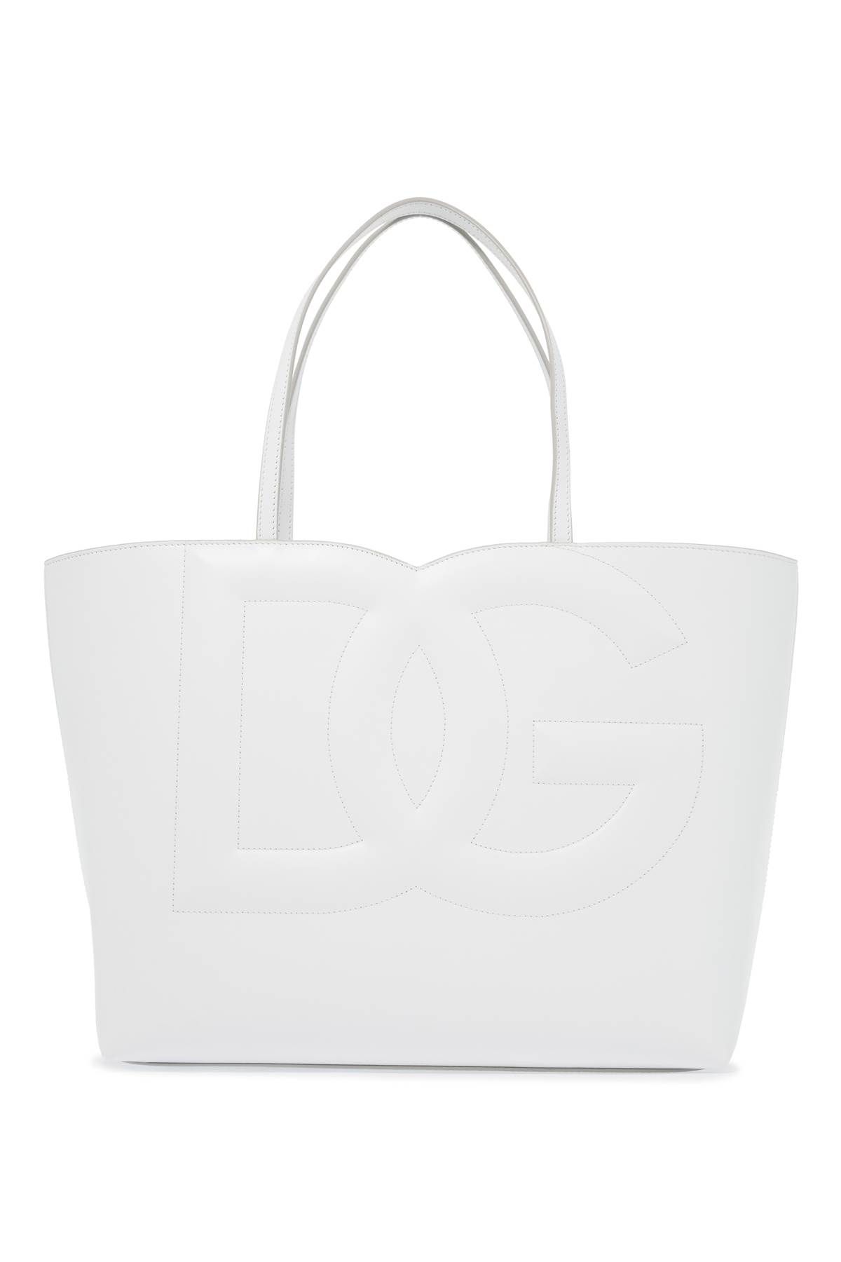 Shop Dolce & Gabbana Dg Logo Tote Bag In White