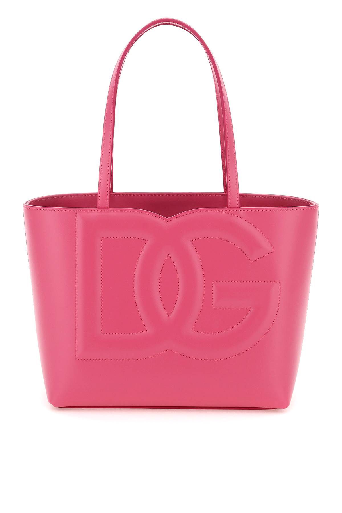 Dolce & Gabbana Leather Tote Bag In Pink