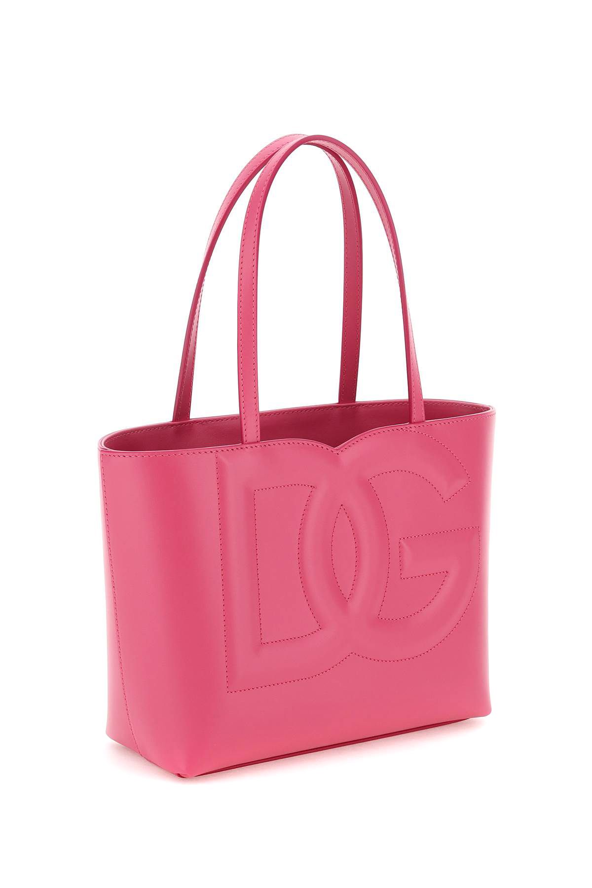 Shop Dolce & Gabbana Leather Tote Bag In Pink