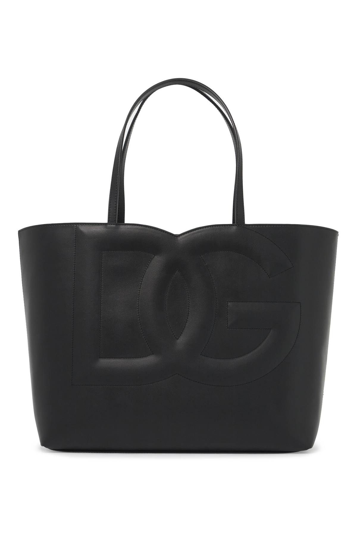 Shop Dolce & Gabbana Dg Logo Tote Bag In Black