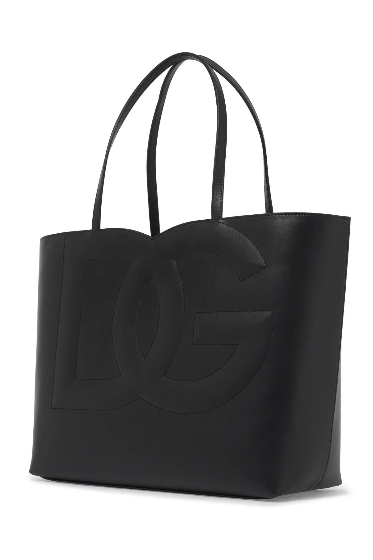 Shop Dolce & Gabbana Dg Logo Tote Bag In Black