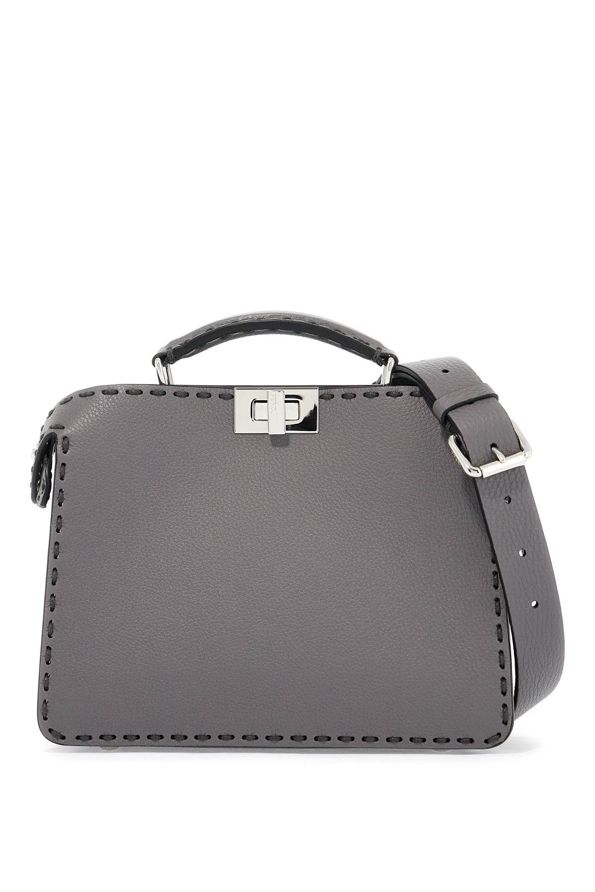 Shop Fendi Small Peekaboo Isee In Grey