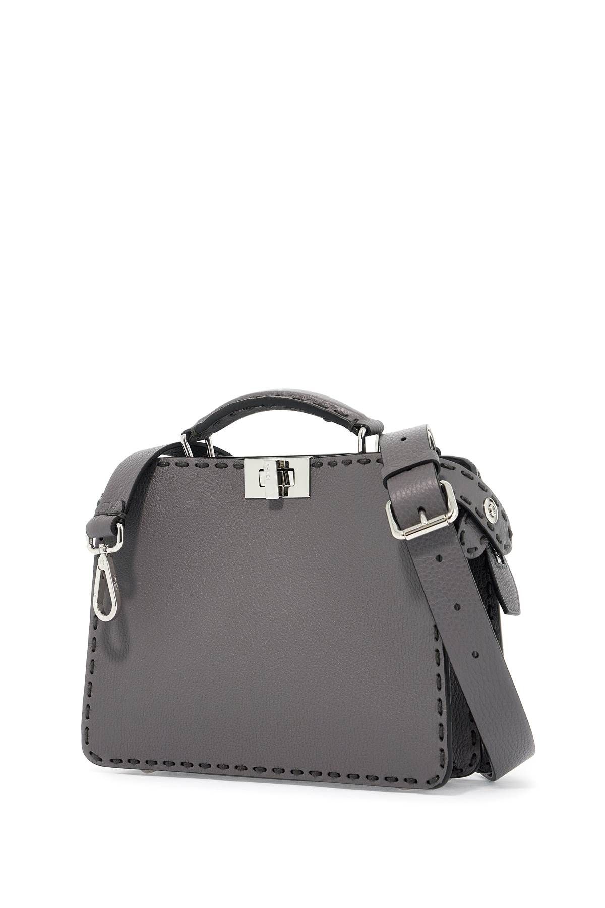 Shop Fendi Small Peekaboo Isee In Grey