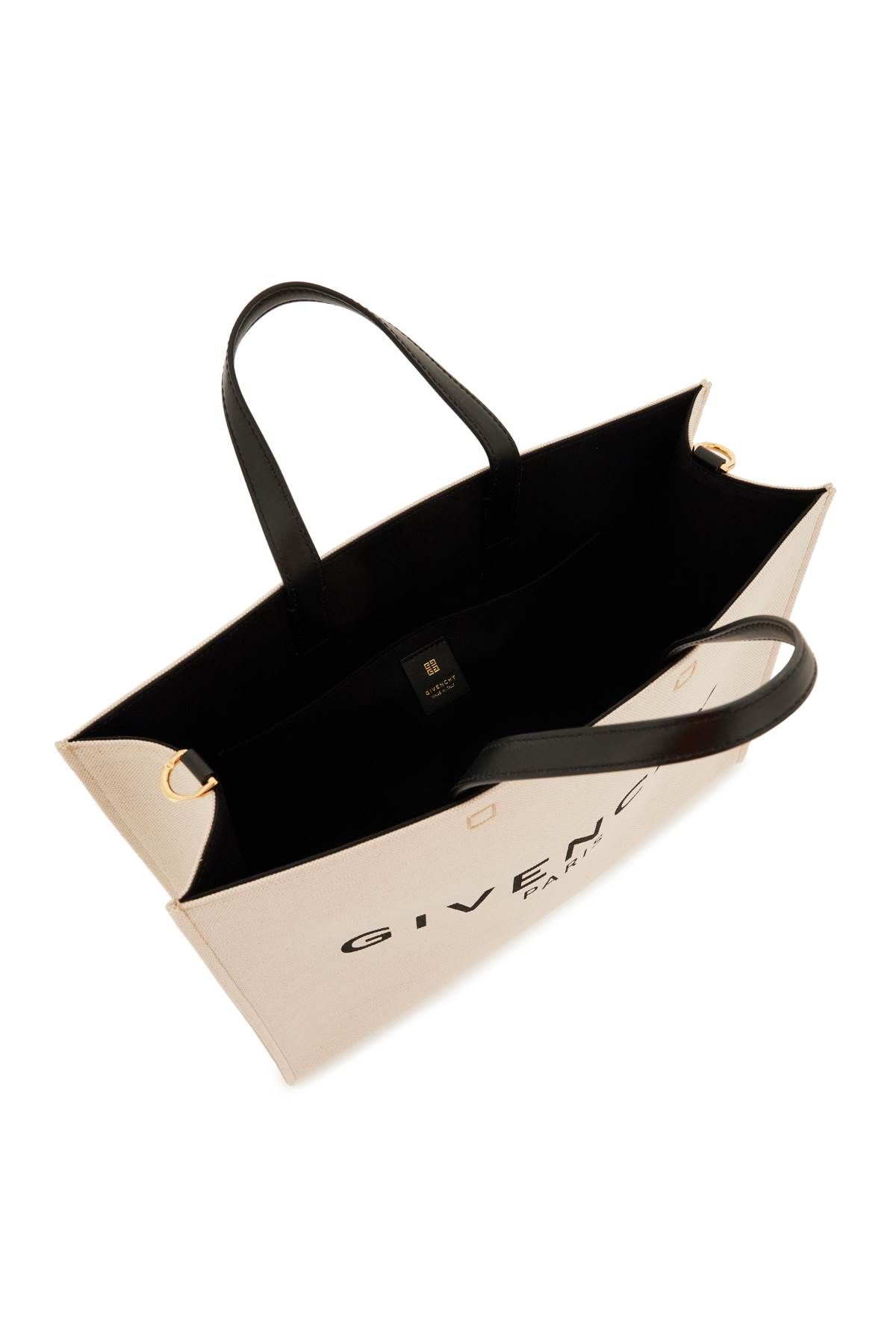 Shop Givenchy G Canvas Tote Bag In White,black