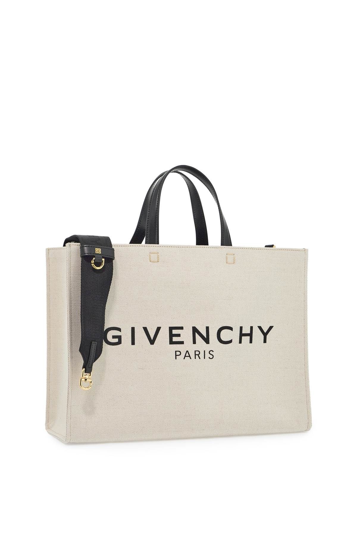 Shop Givenchy G Canvas Tote Bag In White