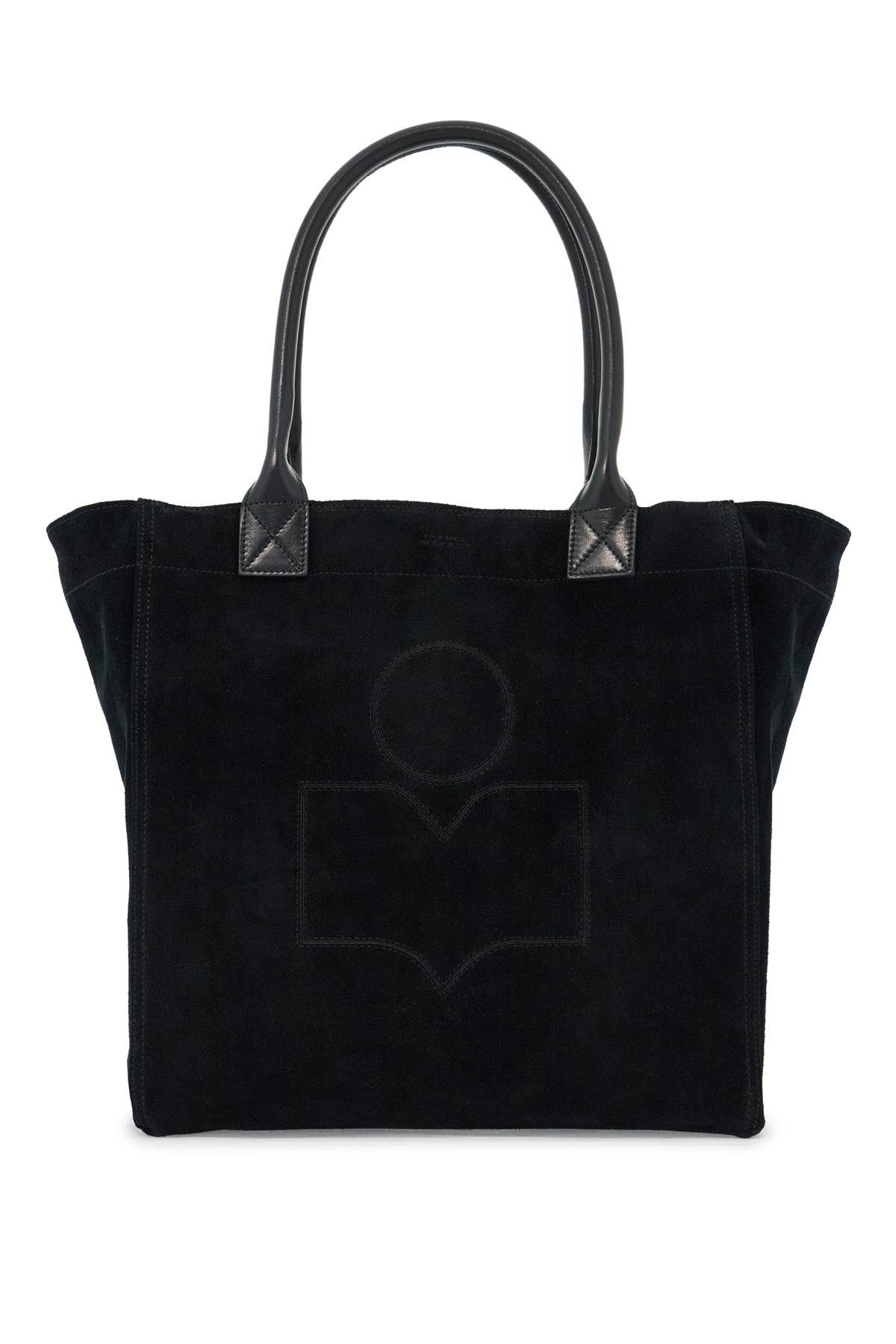 Shop Isabel Marant Small Suede Tote Bag Yenky In Leather In Black