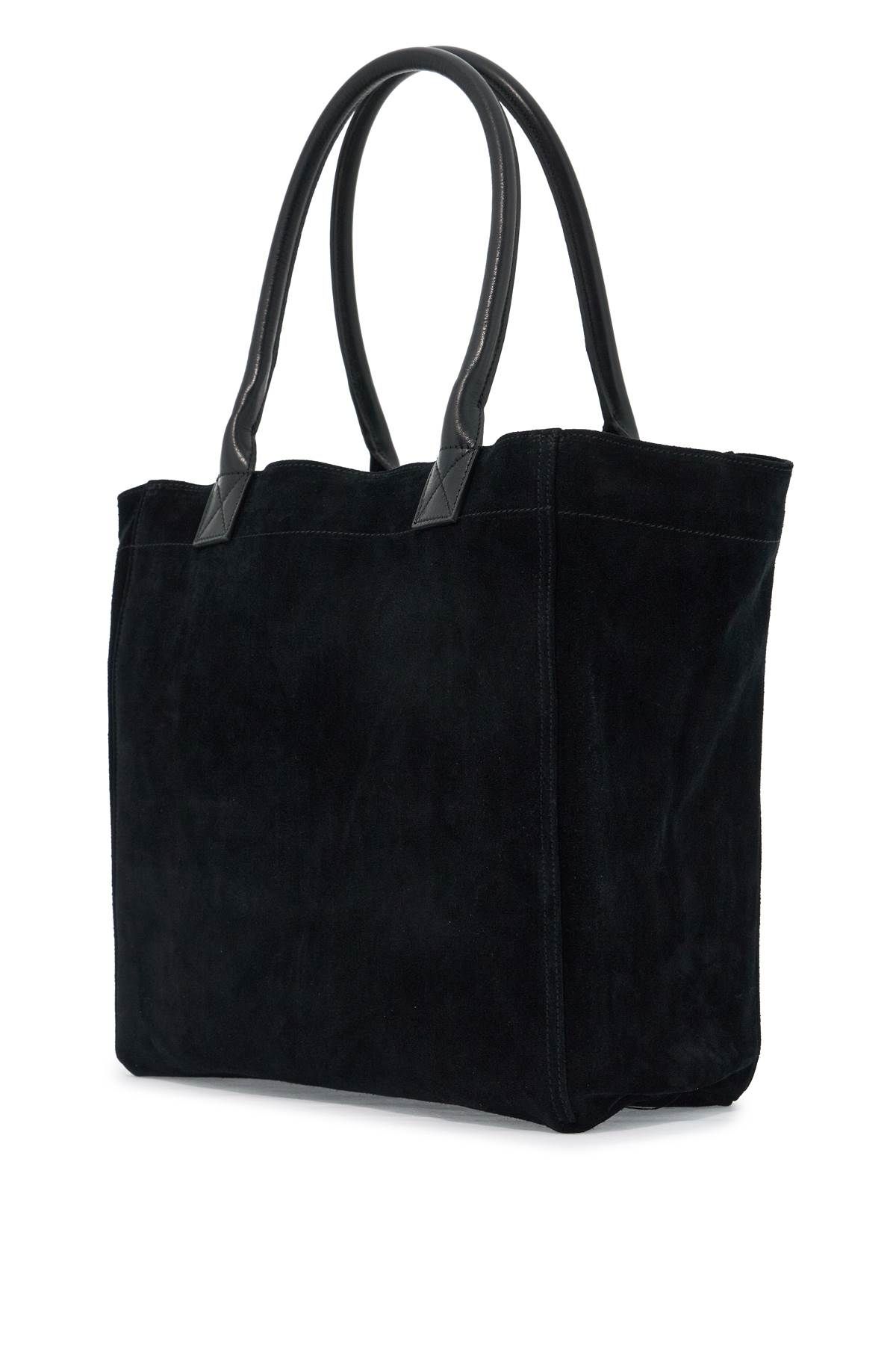 Shop Isabel Marant Small Suede Tote Bag Yenky In Leather In Black