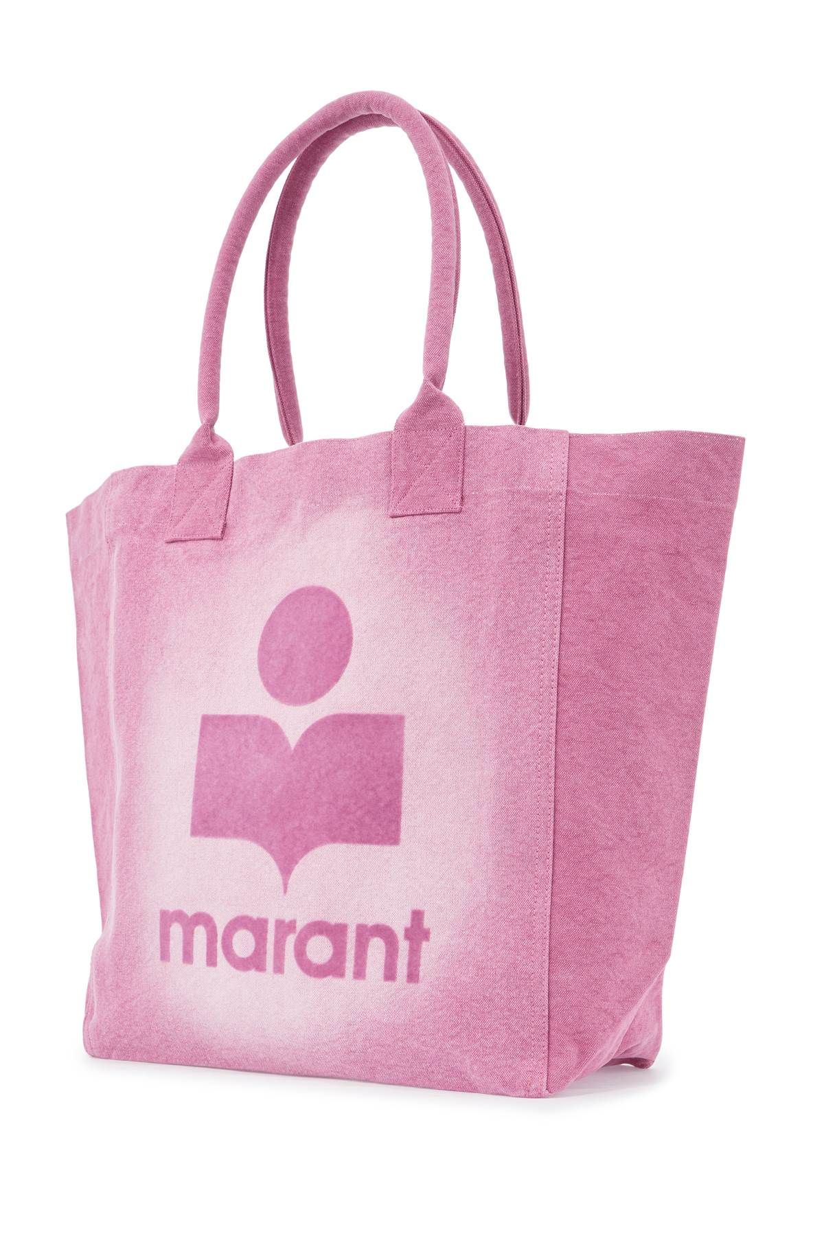 Shop Isabel Marant Yenky Tote Bag With Flocked In Pink