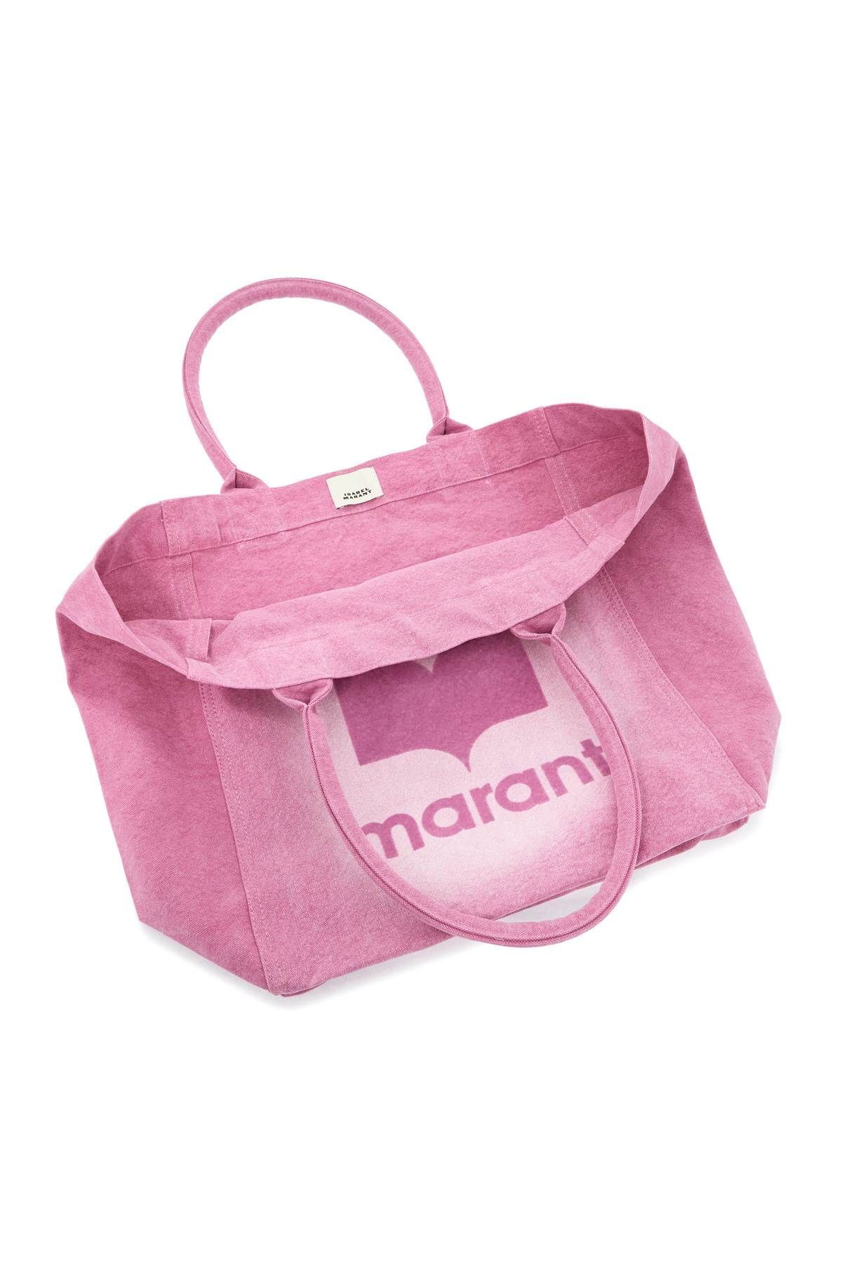 Shop Isabel Marant Yenky Tote Bag With Flocked In Pink