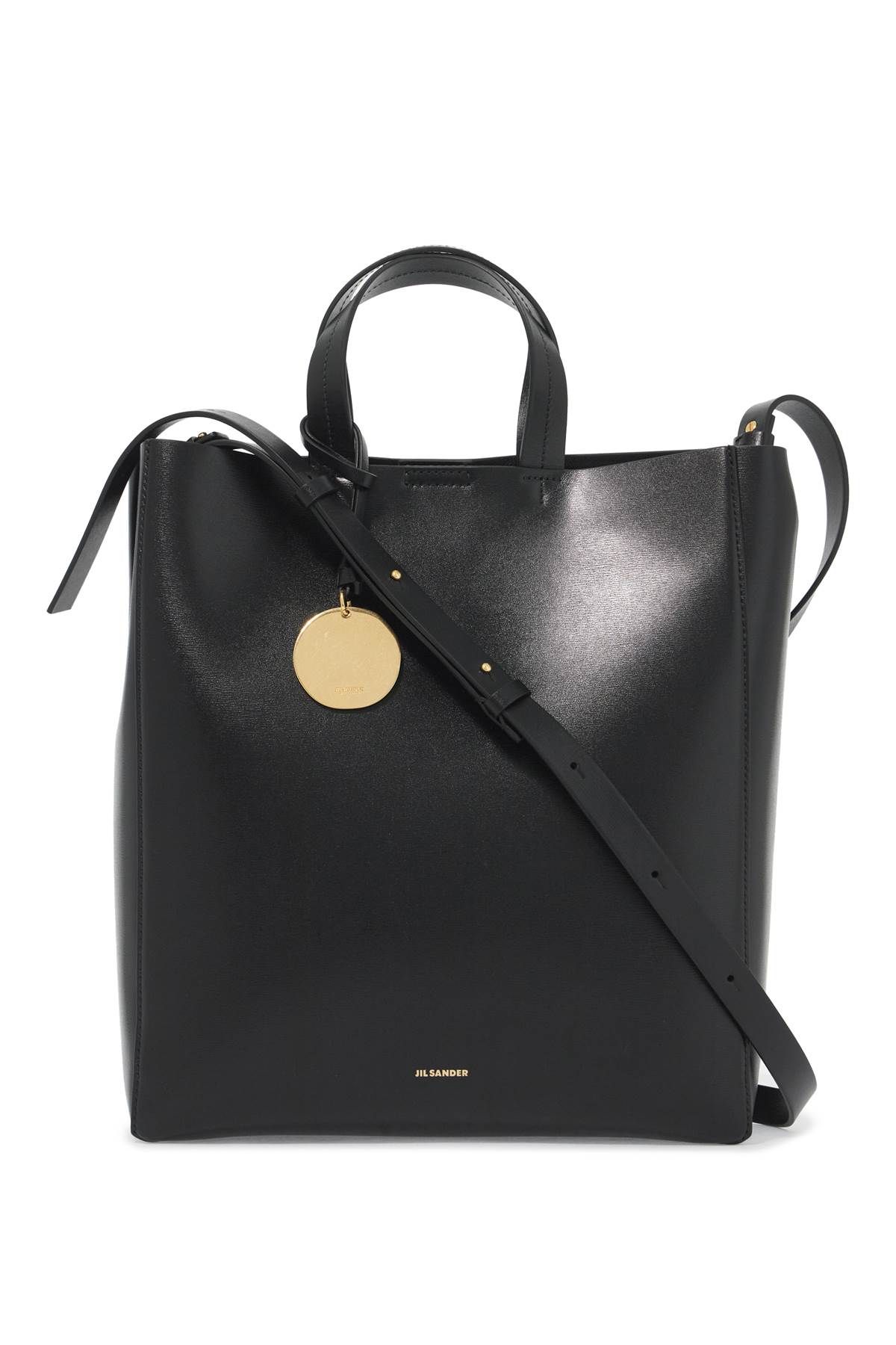 Shop Jil Sander Ed  Bonded Tote In Black