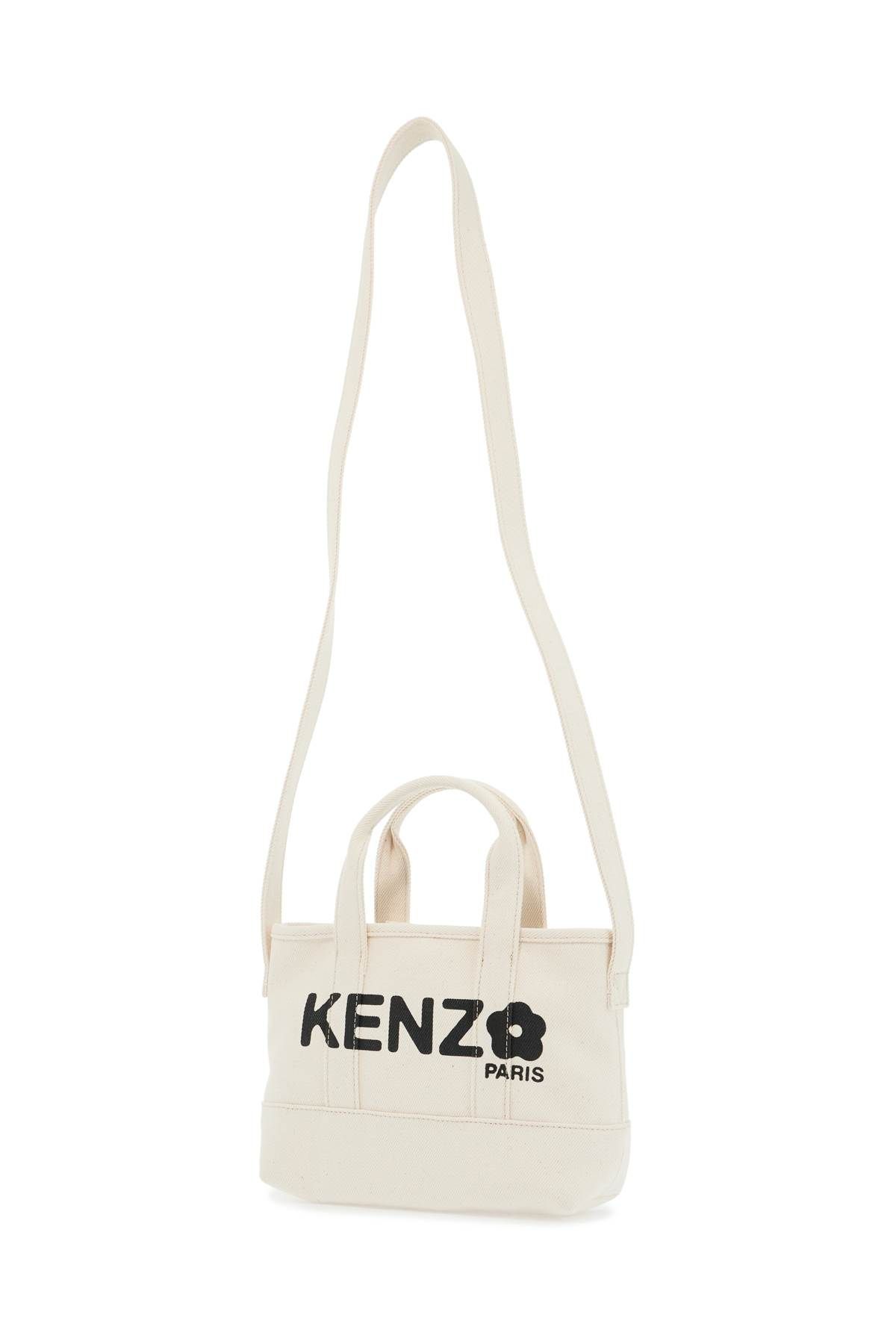 Shop Kenzo Small  Utility Denim Tote Bag In White